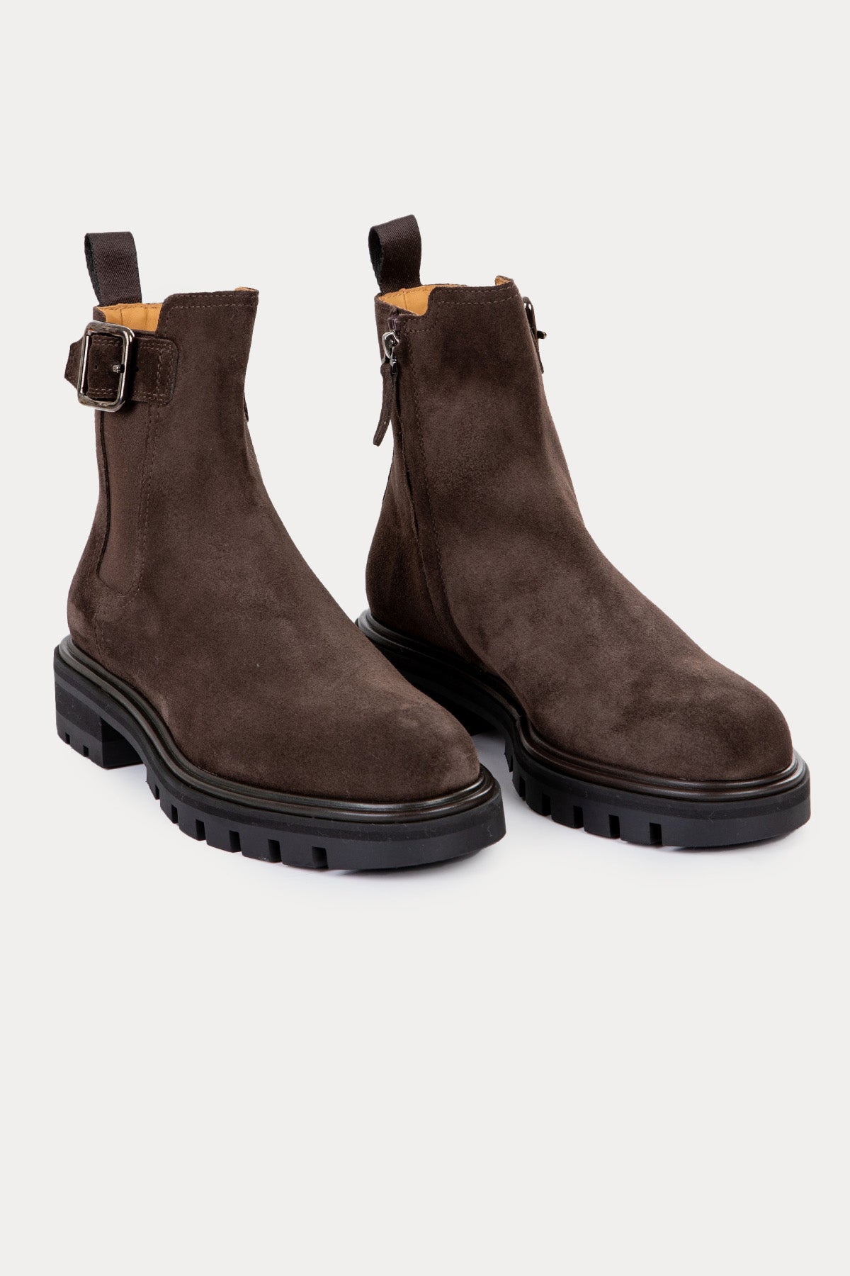 Henderson Nara Lastik Bant Fermuarlı Süet Bot