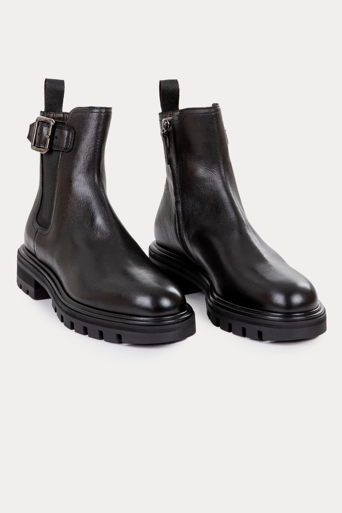 Henderson Nara Lastik Bant Fermuarlı Deri Bot