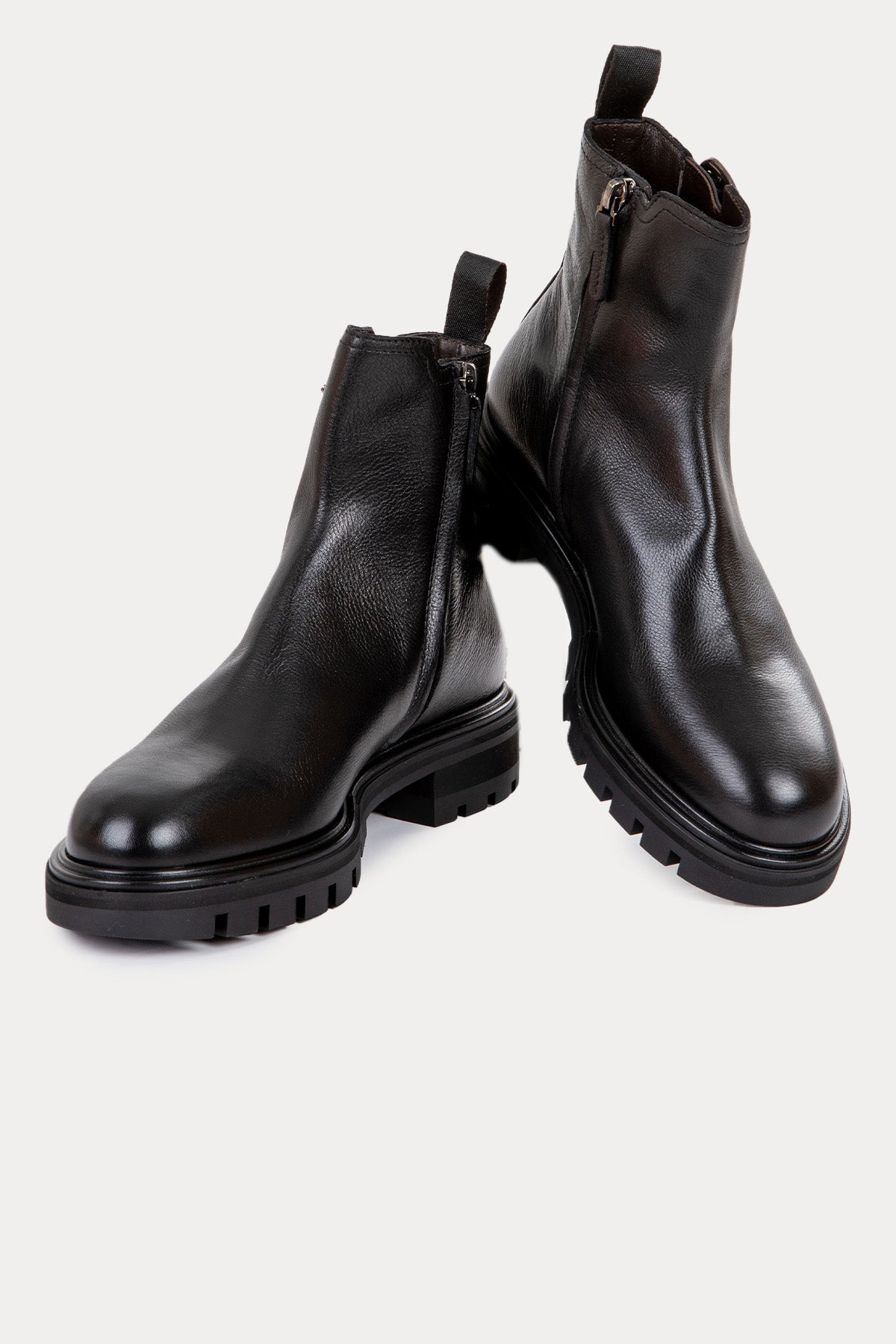 Henderson Nara Lastik Bant Fermuarlı Deri Bot