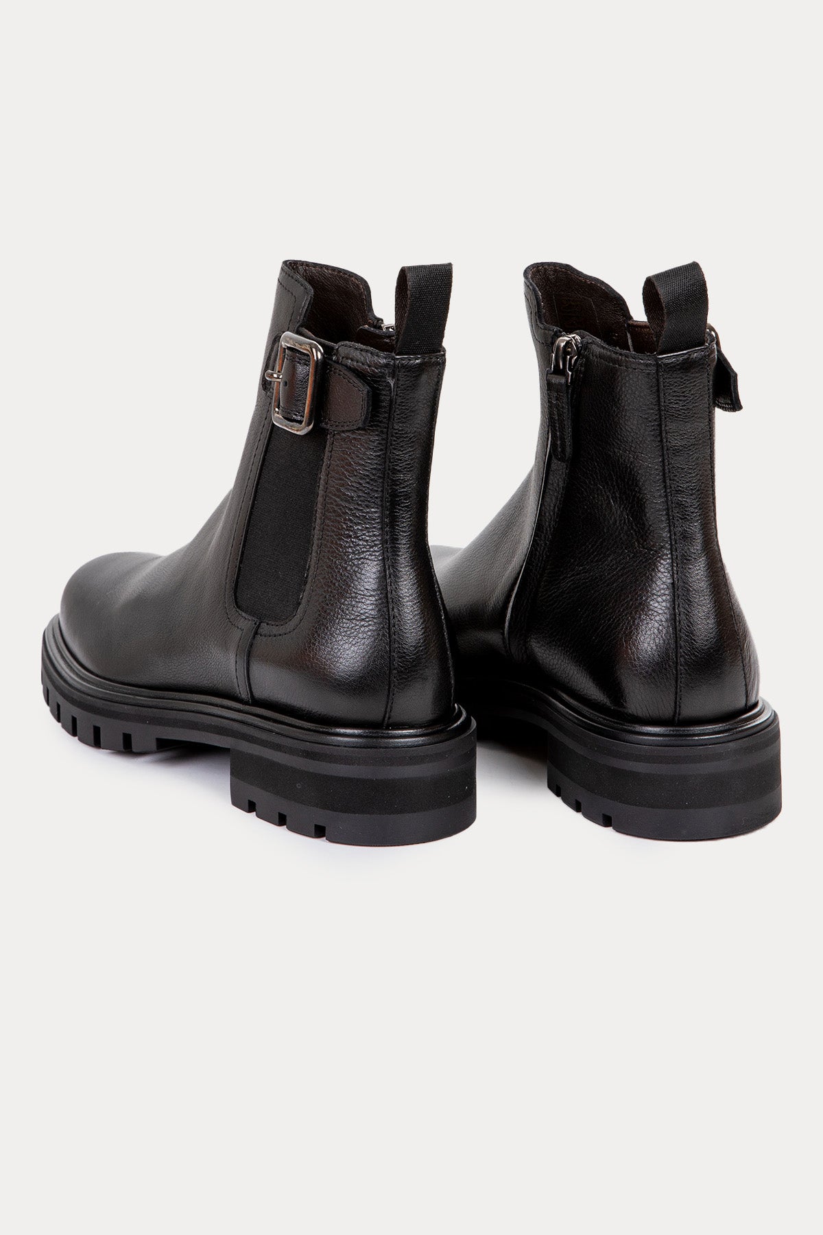 Henderson Nara Lastik Bant Fermuarlı Deri Bot