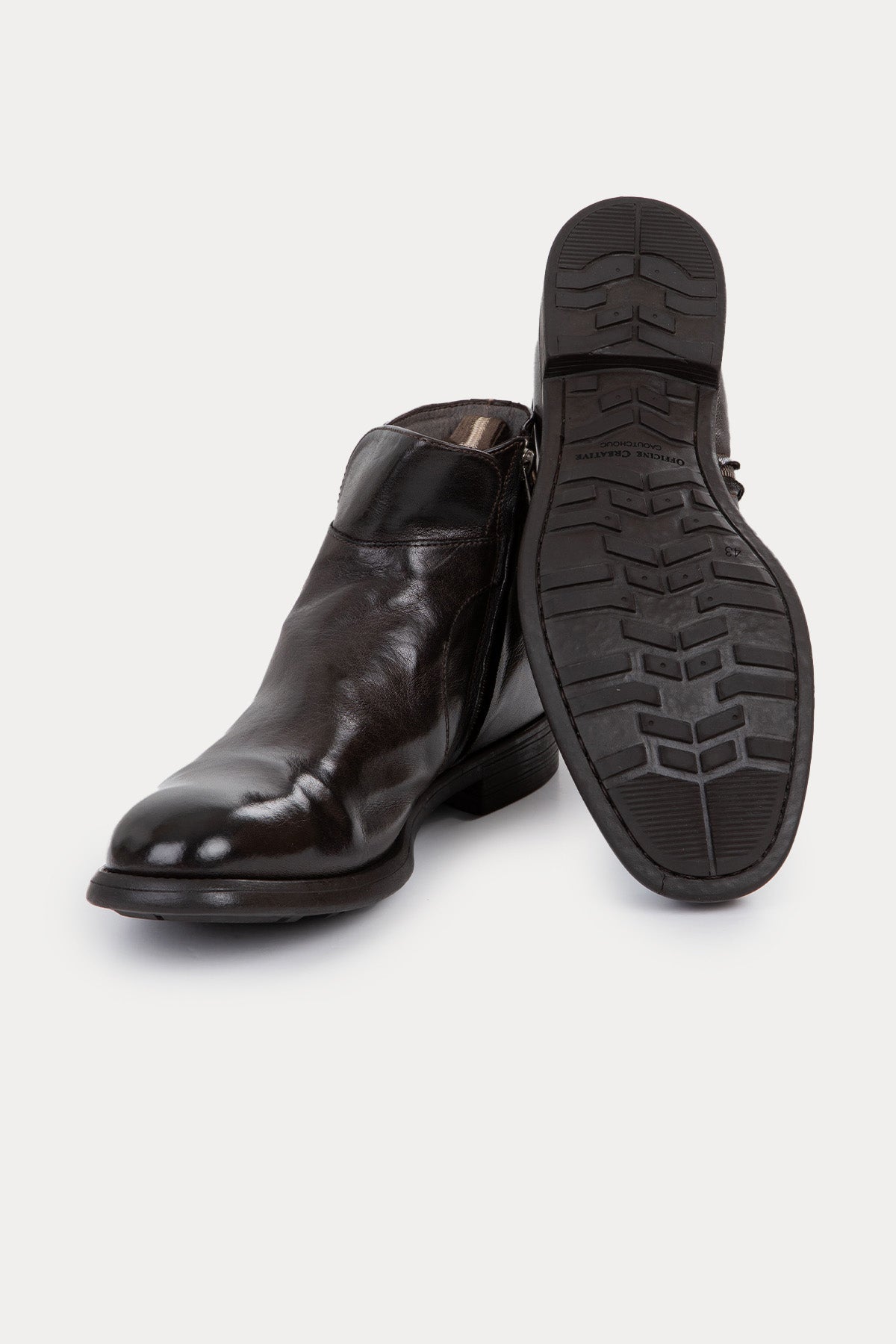 Officine Creative Chronicle Kemerli Fermuarlı Deri Bot