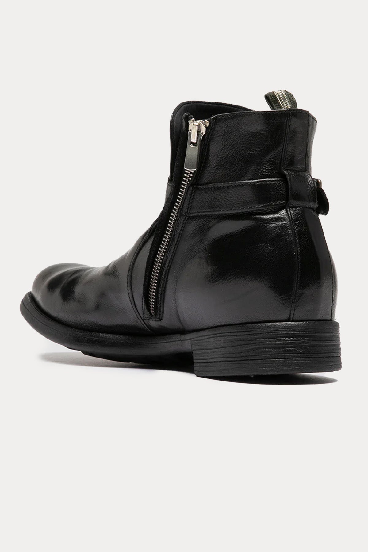 Officine Creative Chronicle Kemerli Fermuarlı Deri Bot