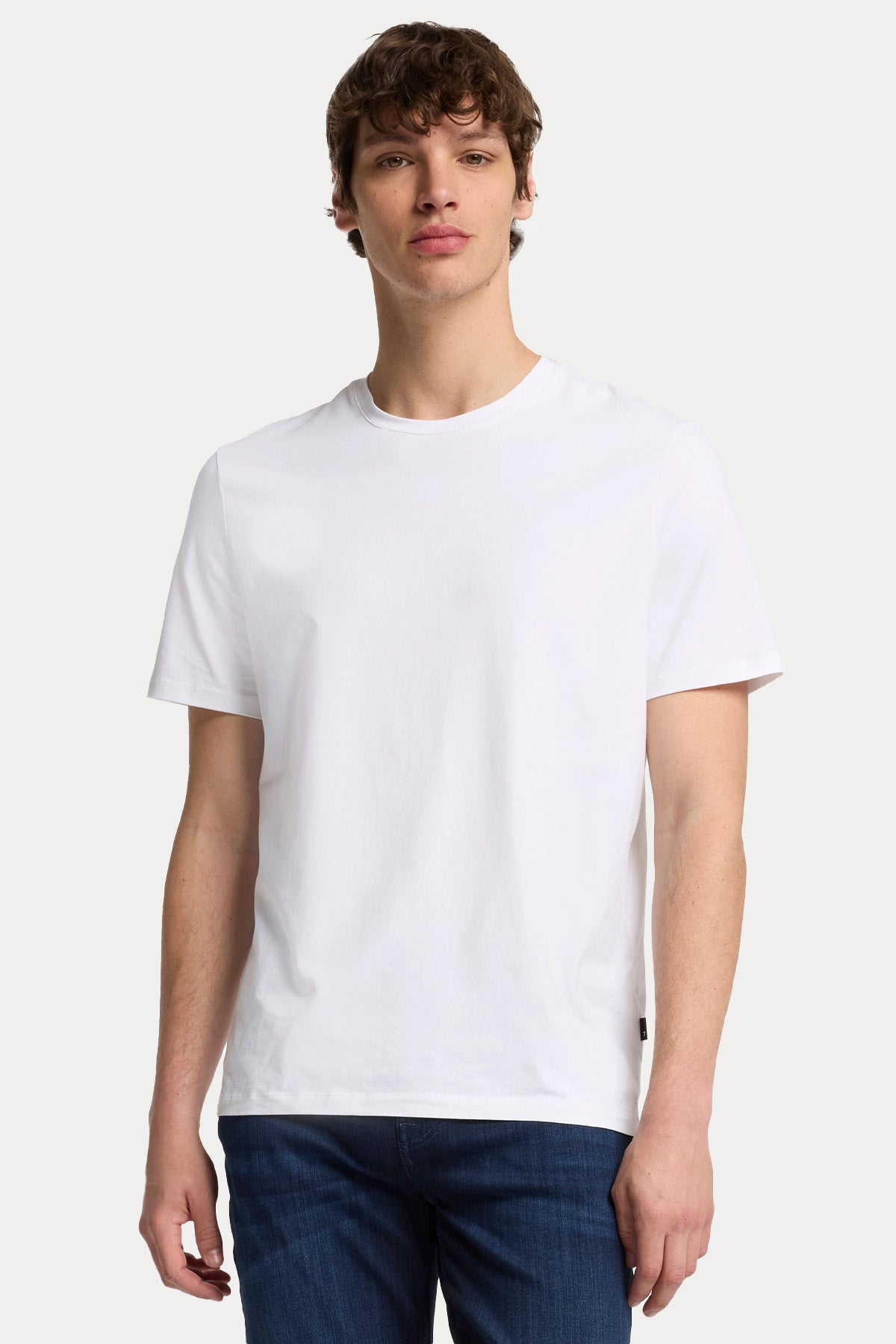 7 For All Mankind Yuvarlak Yaka Luxe Performance Streç T-shirt