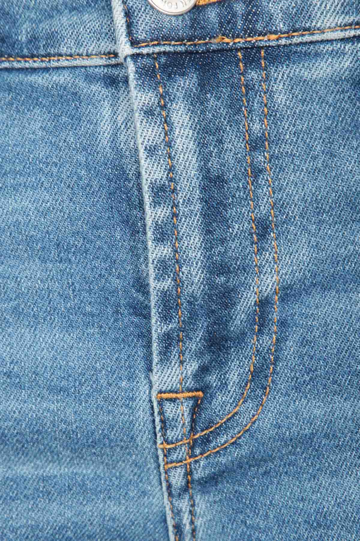 7 For All Mankind Straight Ankle Fit Yıkamalı Streç Jeans