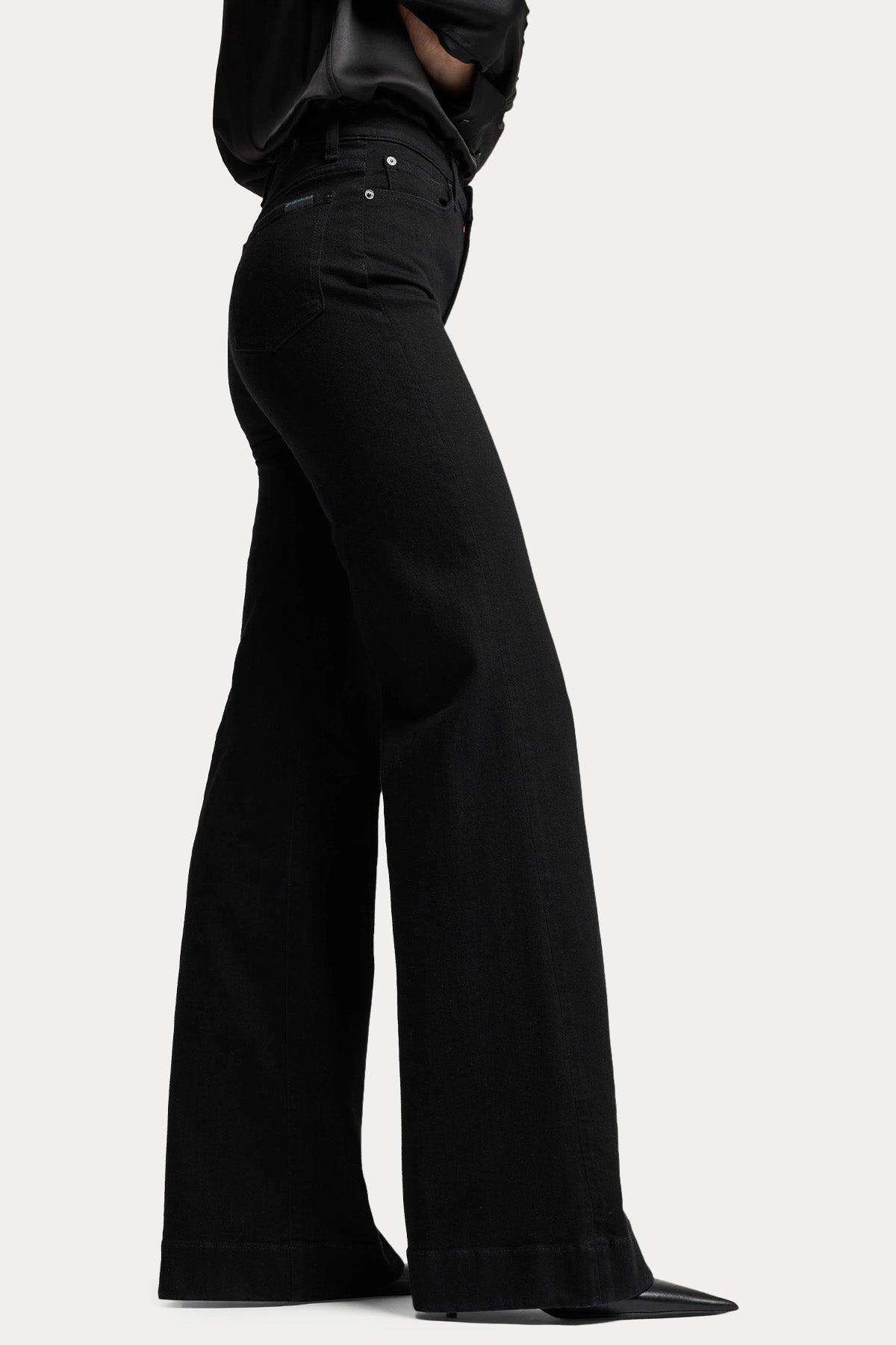 7 For All Mankind Yüksek Bel Streç Modern Dojo Jeans-Jeans-Libas
