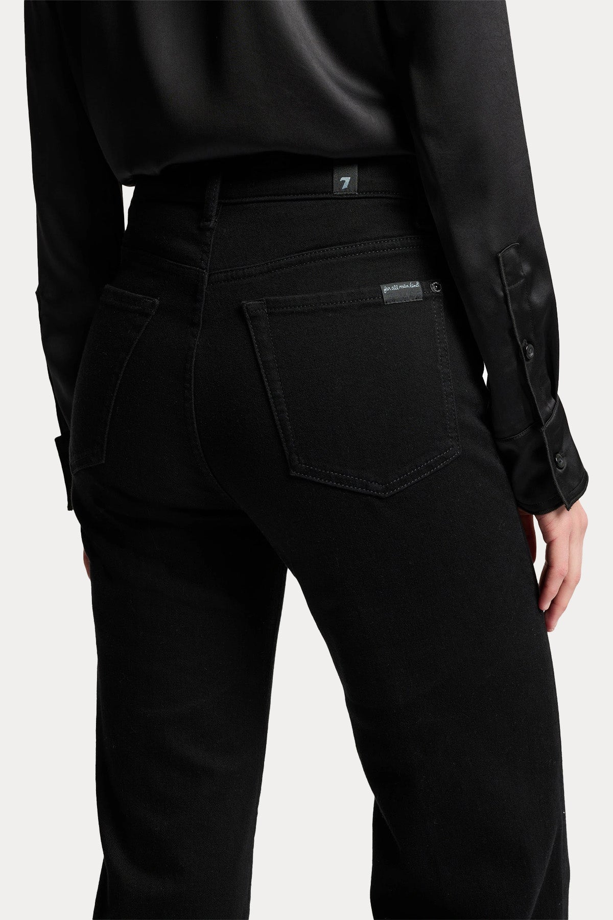 7 For All Mankind Yüksek Bel Streç Modern Dojo Jeans-Jeans-Libas