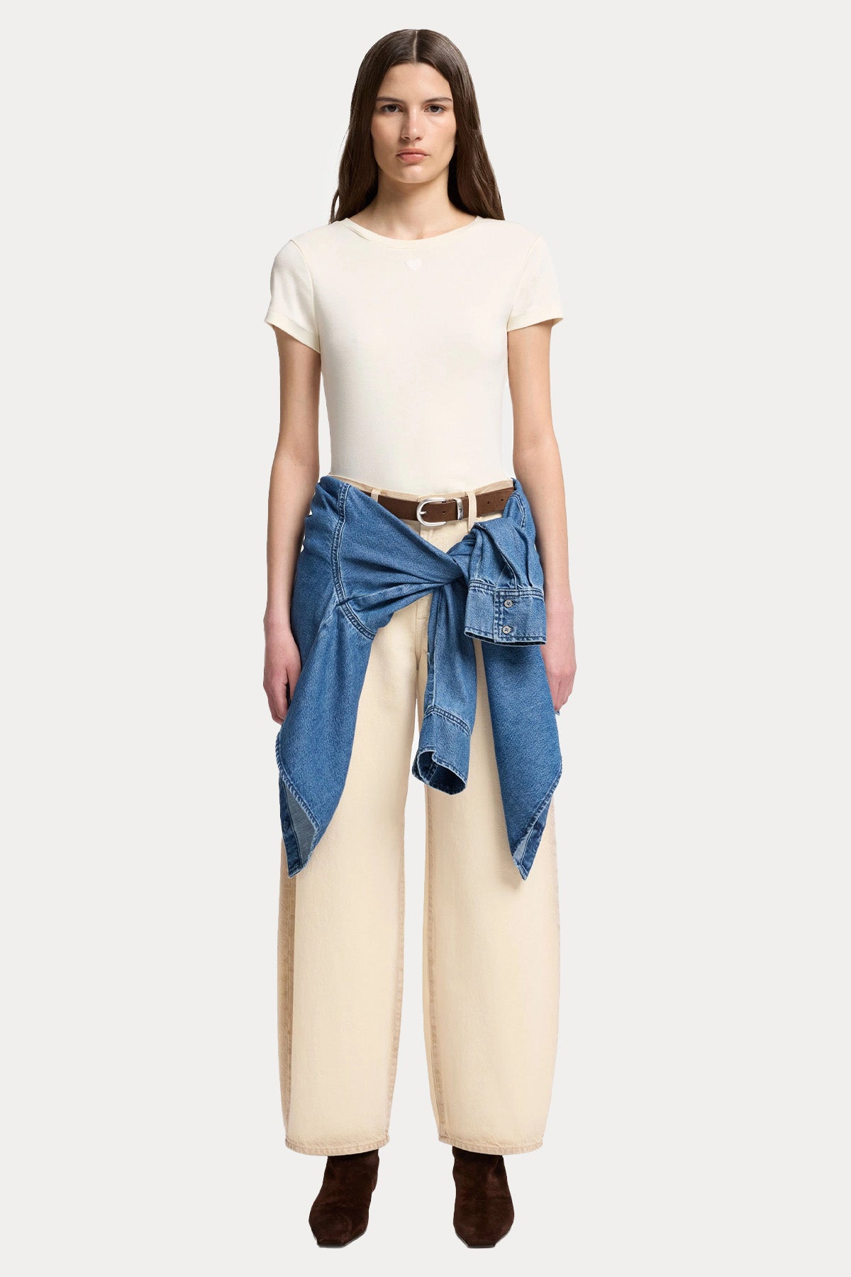 7 For All Mankind Bonnie Geniş Kesim Yüksek Bel Jeans