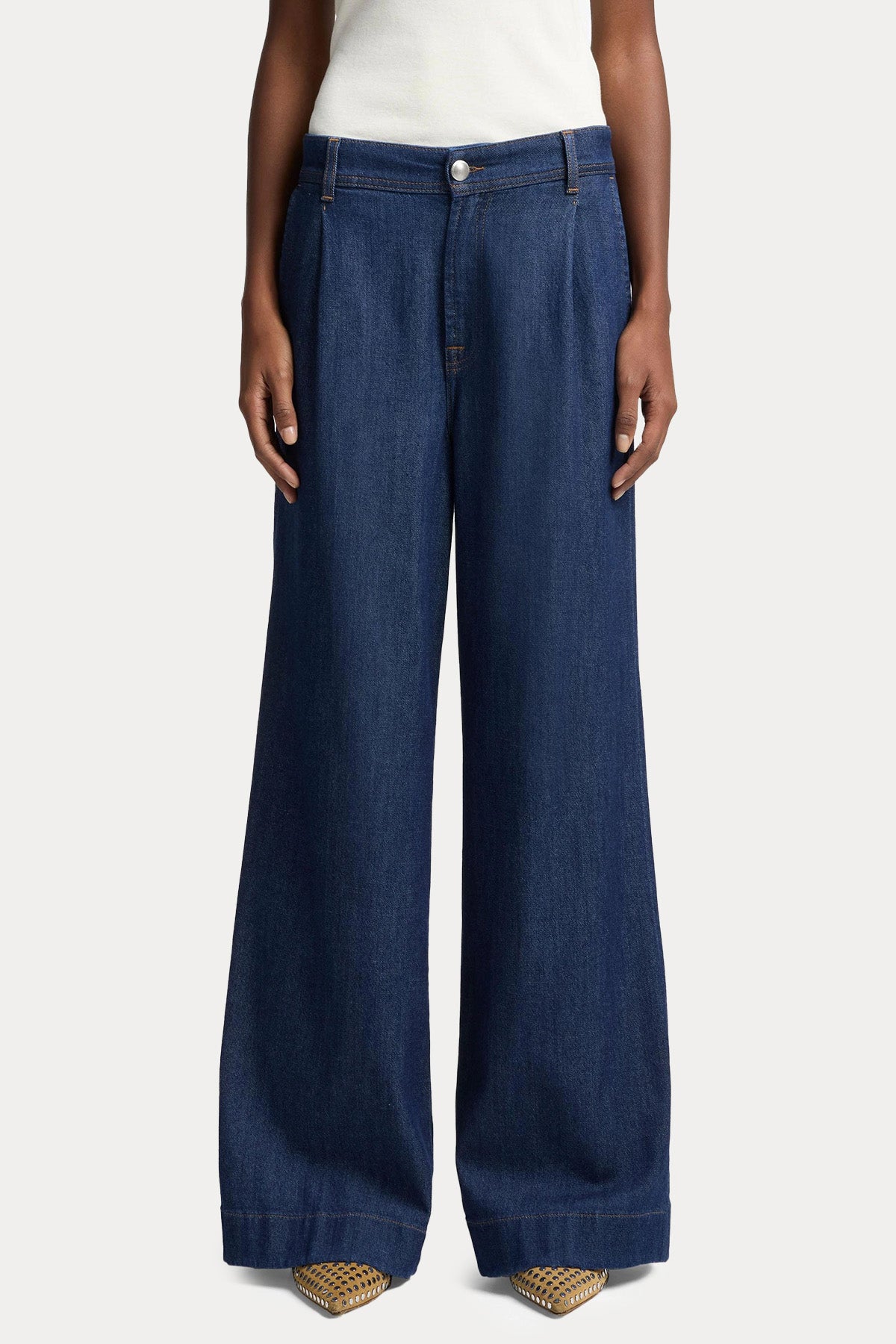 7 For All Mankind Pleated Trouse Relaxed Fit Jeans