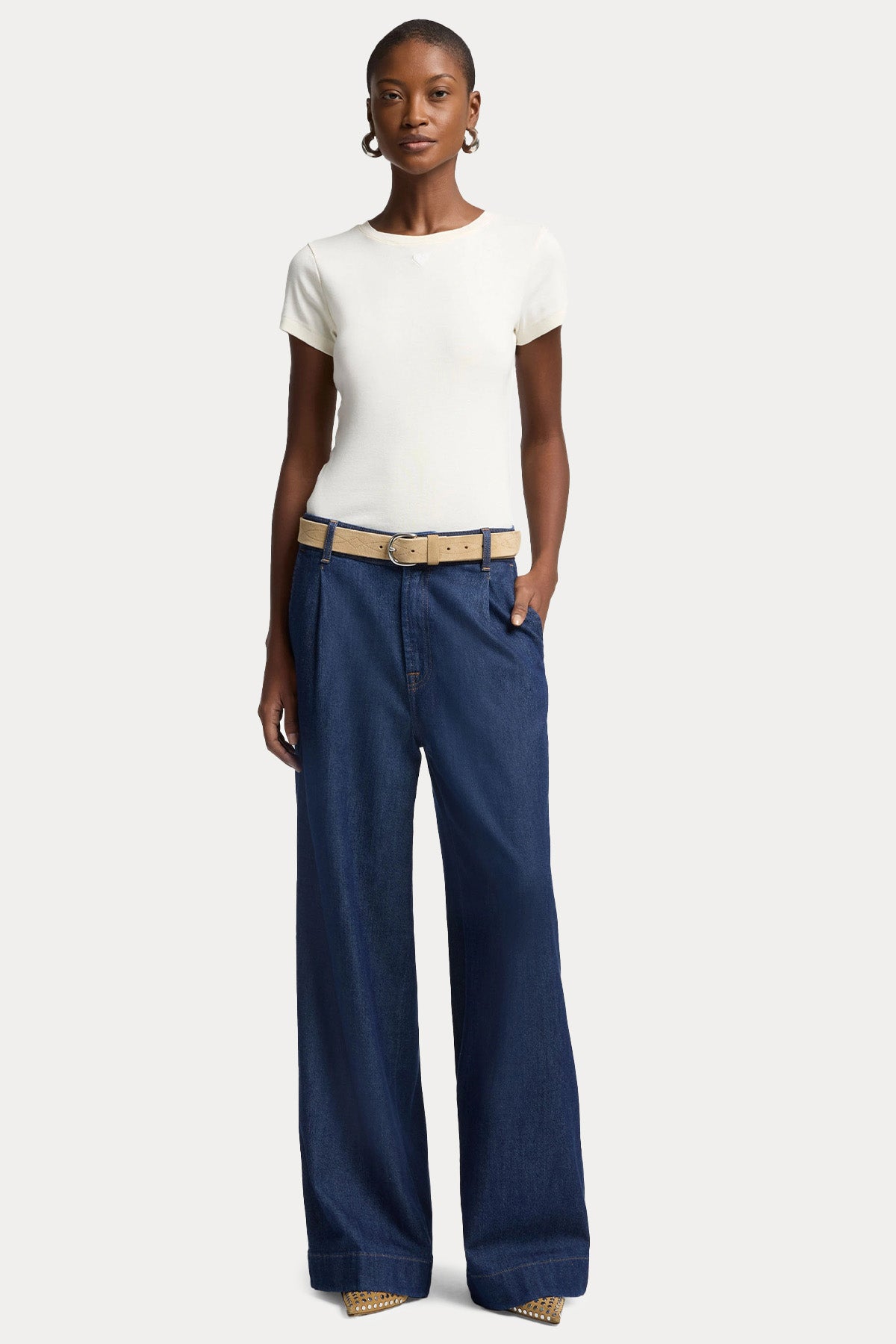 7 For All Mankind Pleated Trouse Relaxed Fit Jeans
