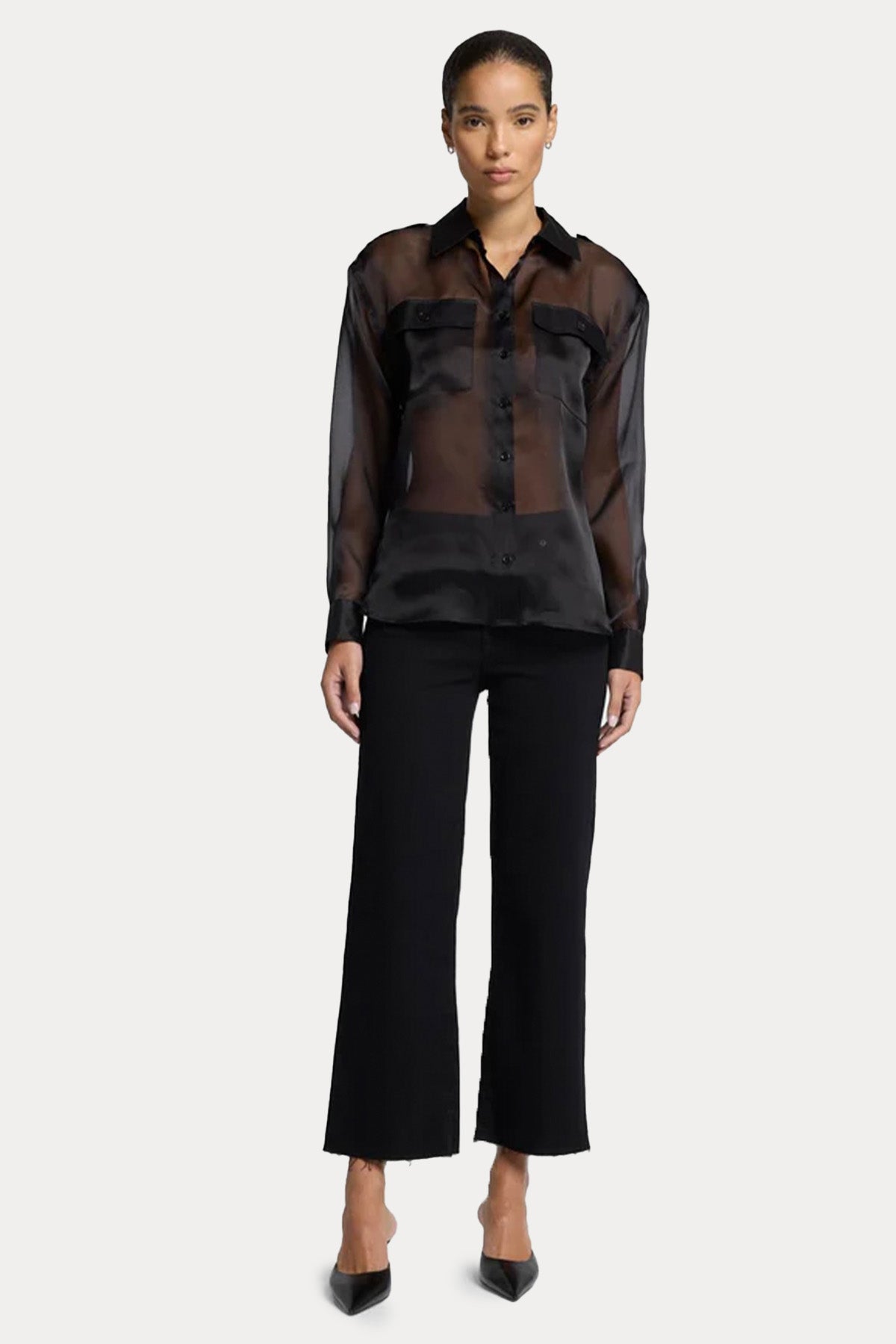 7 For All Mankind Alexa Cropped Straight Fit Jeans