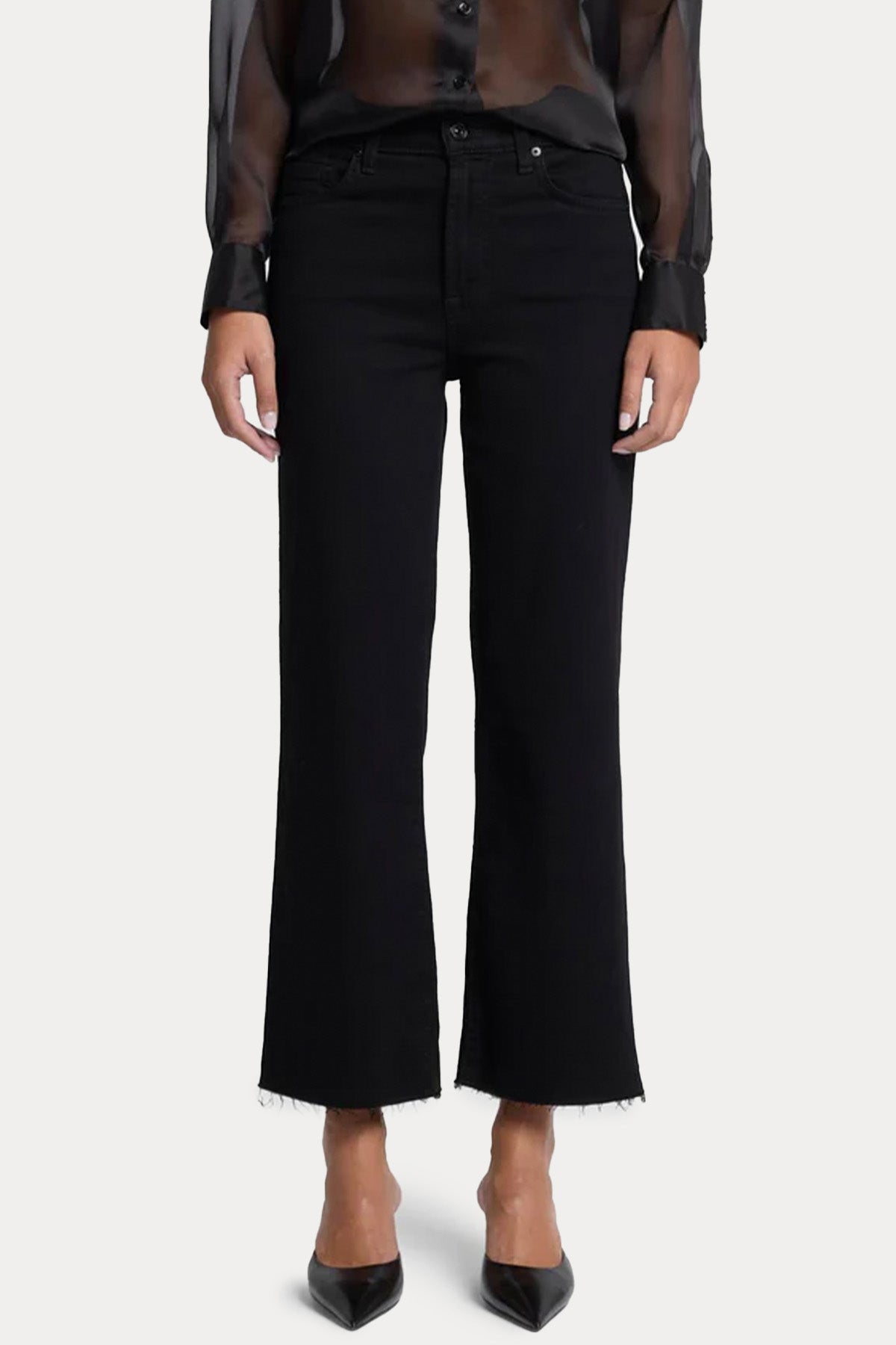 7 For All Mankind Alexa Cropped Straight Fit Jeans