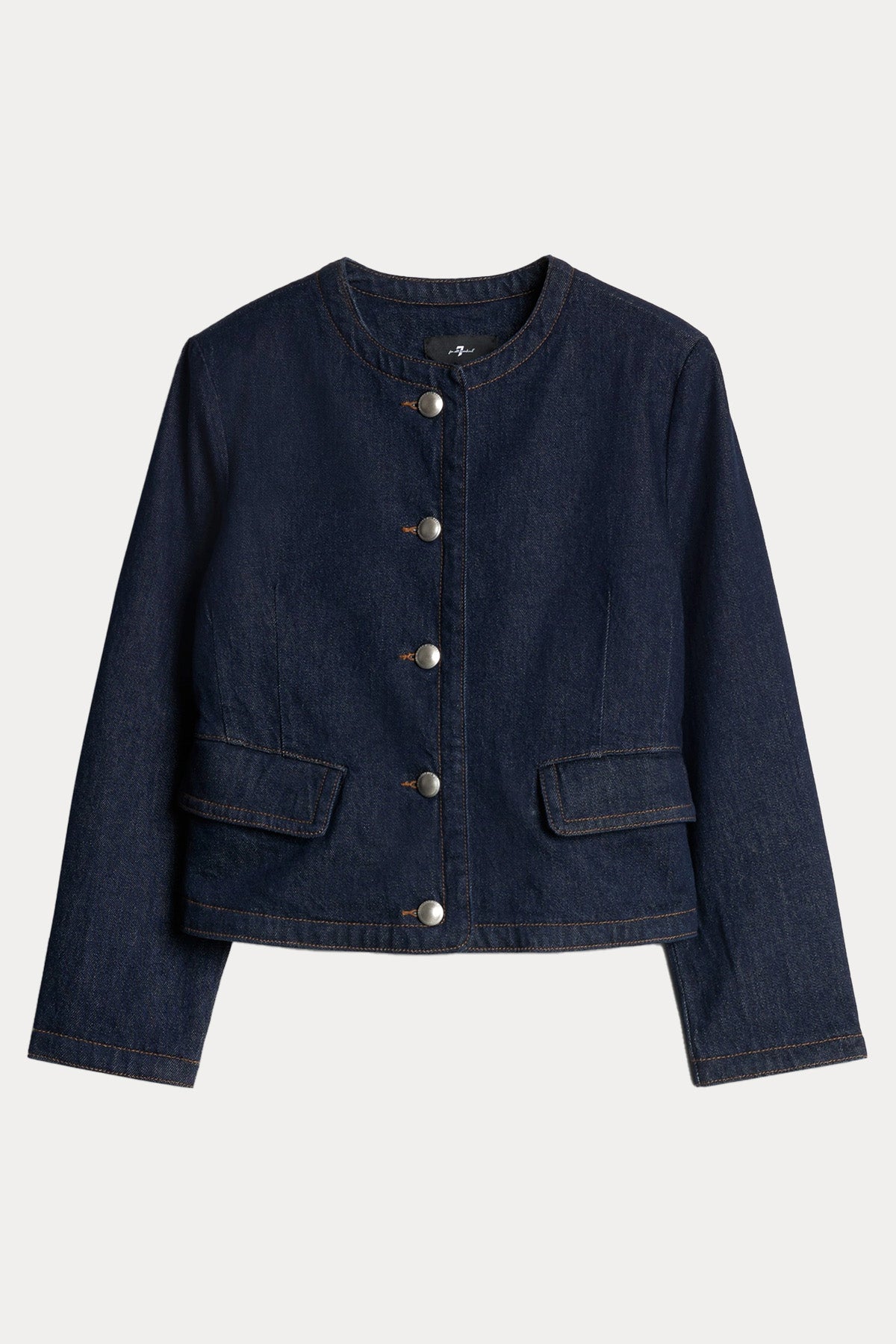 7 For All Mankind Lady Yıkamalı Denim Ceket