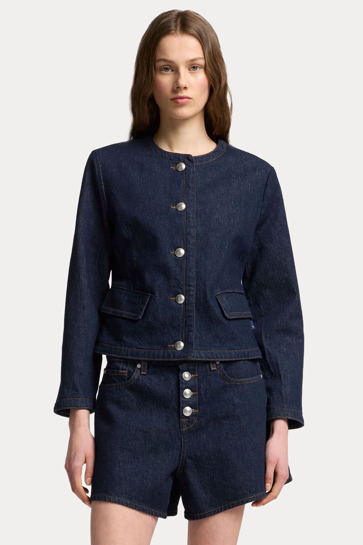 7 For All Mankind Lady Yıkamalı Denim Ceket