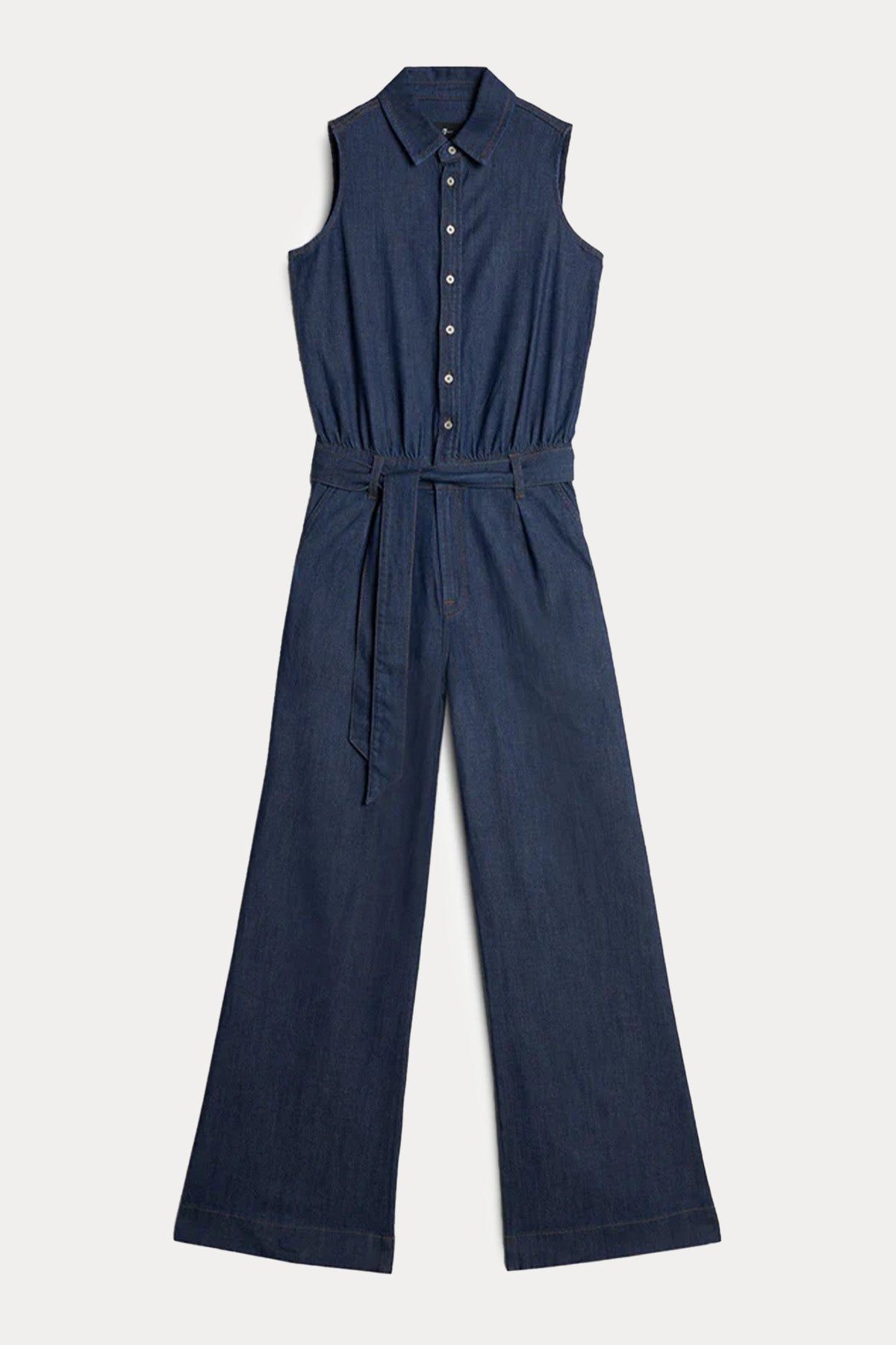 7 For All Mankind Kemerli Denim Tulum