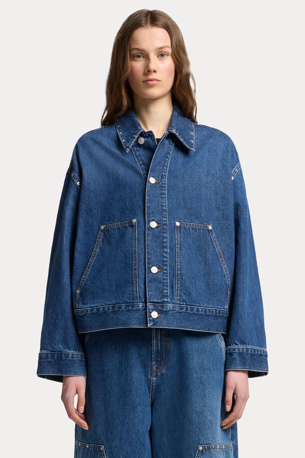 7 For All Mankind Troklu Denim Ceket