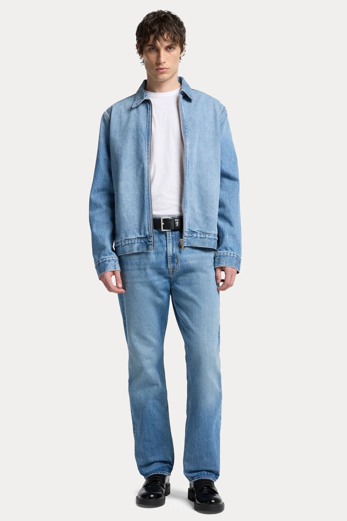 7 For All Mankind Modern Straight Fit Yıkamalı Jeans