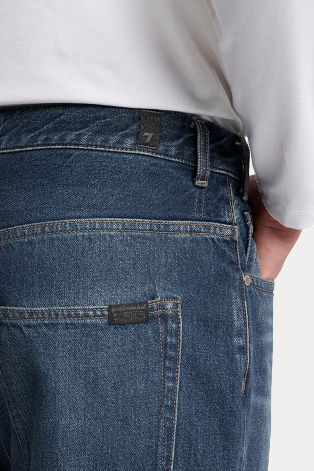 7 For All Mankind Relaxed Fit Yıkamalı Jeans