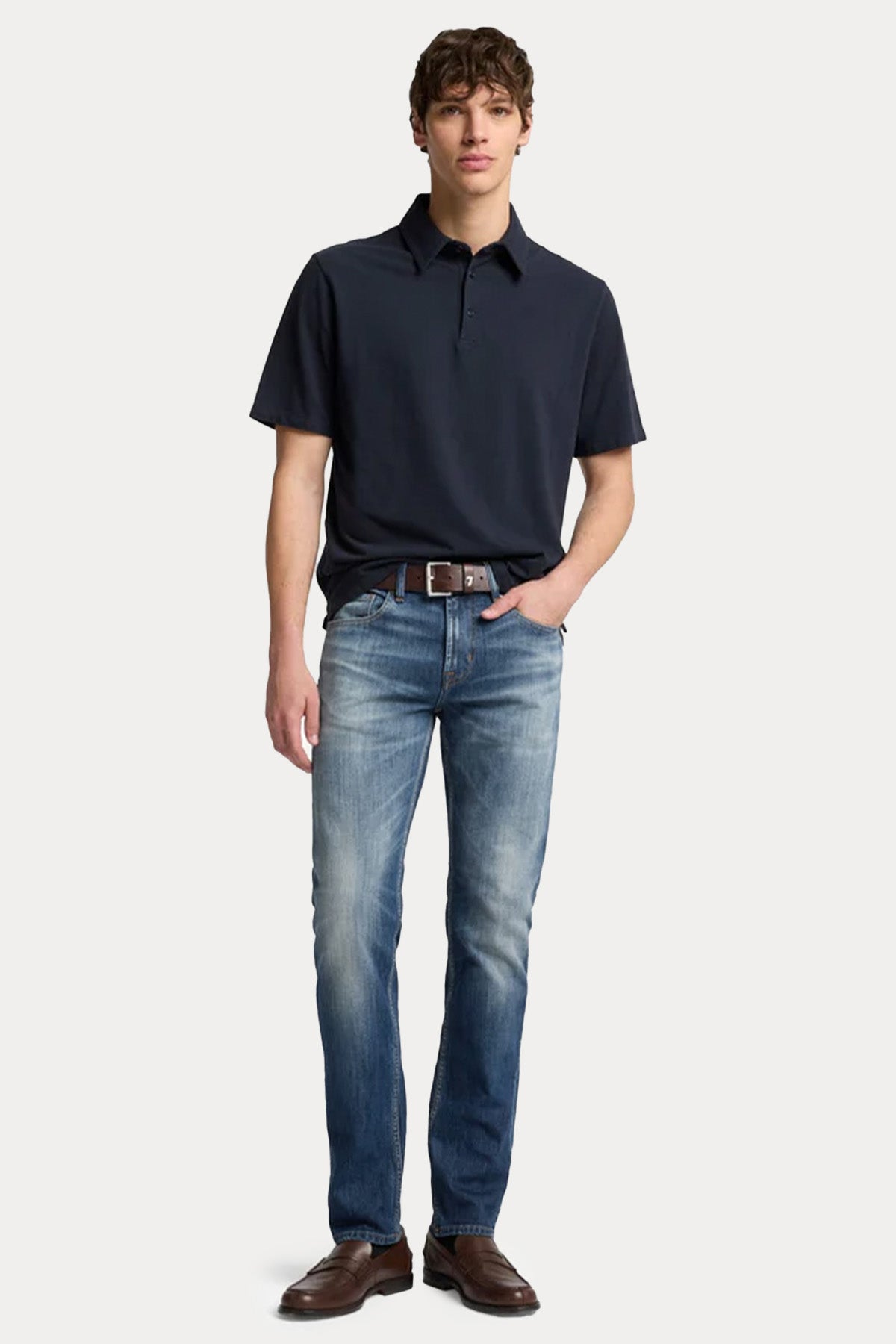 7 For All Mankind Slim Fit Streç Yıkamalı Jeans