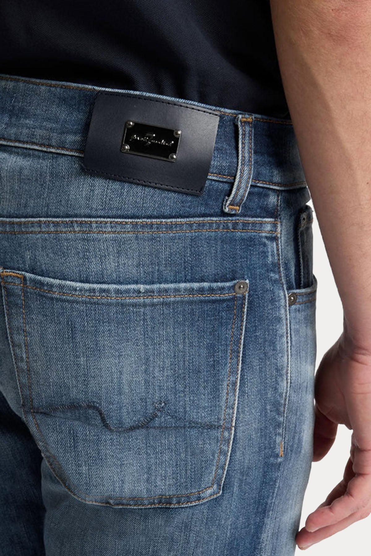 7 For All Mankind Slim Fit Streç Yıkamalı Jeans