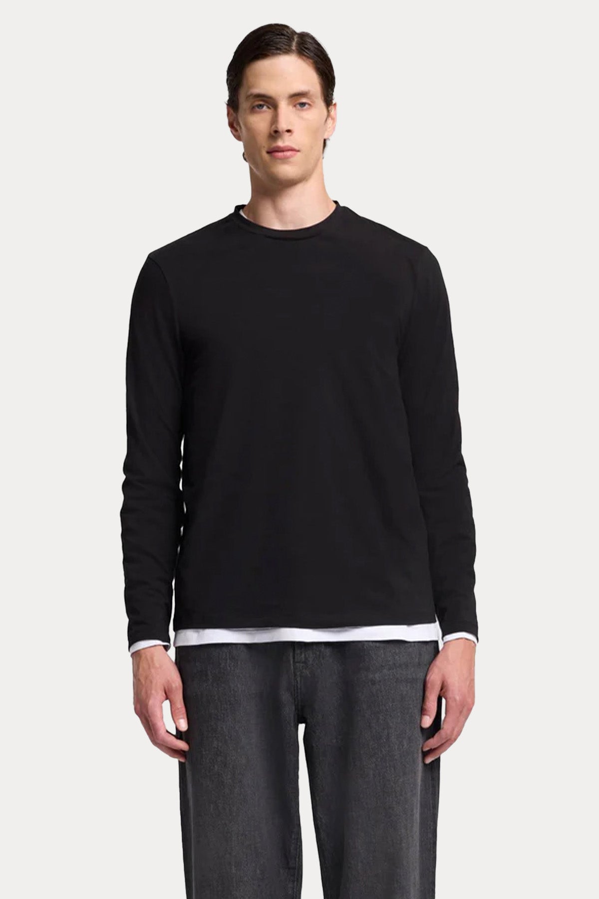 7 For All Mankind Regular Fit Yuvarlak Yaka Streç T-shirt