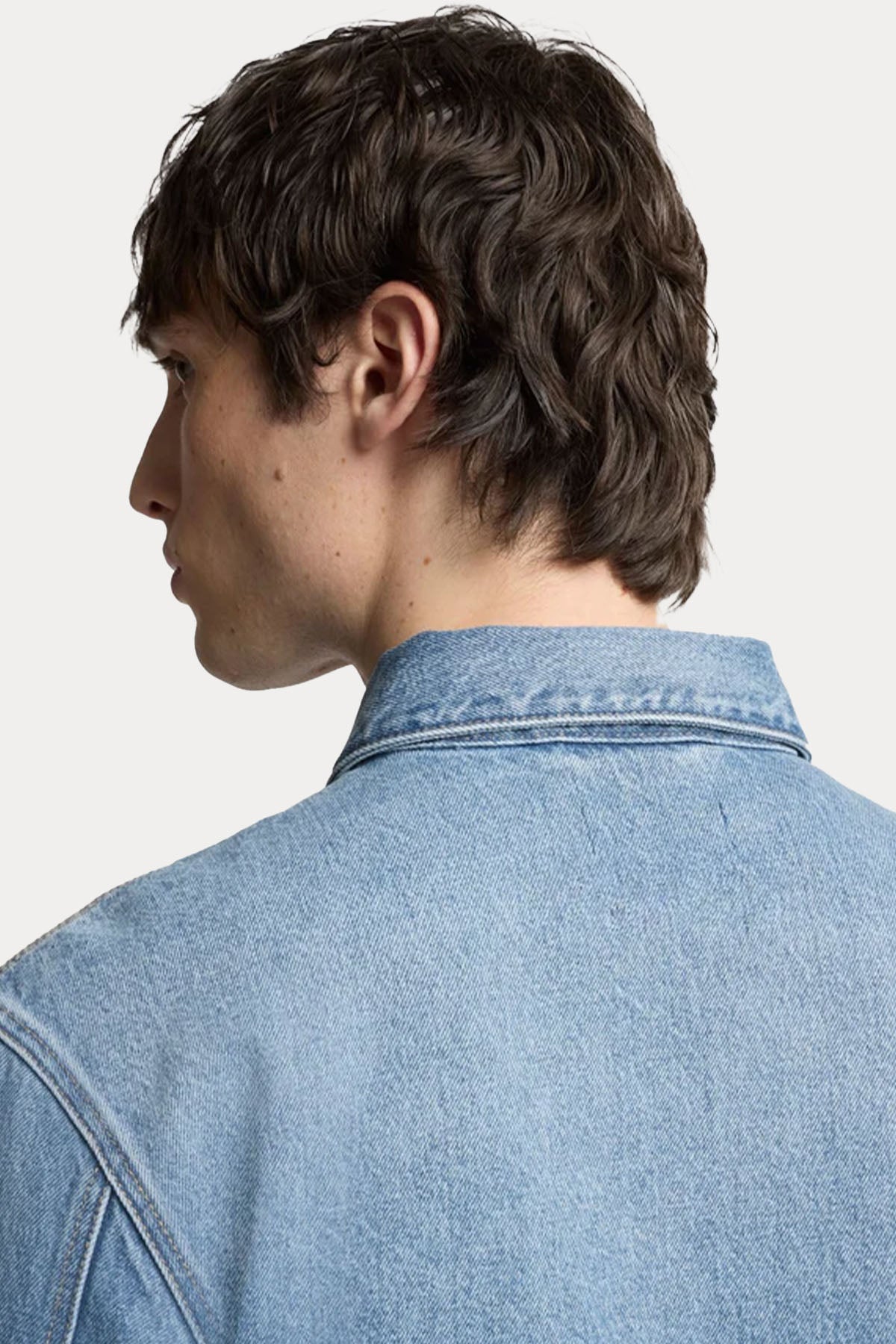 7 For All Mankind Regular Fit Yıkamalı Denim Ceket