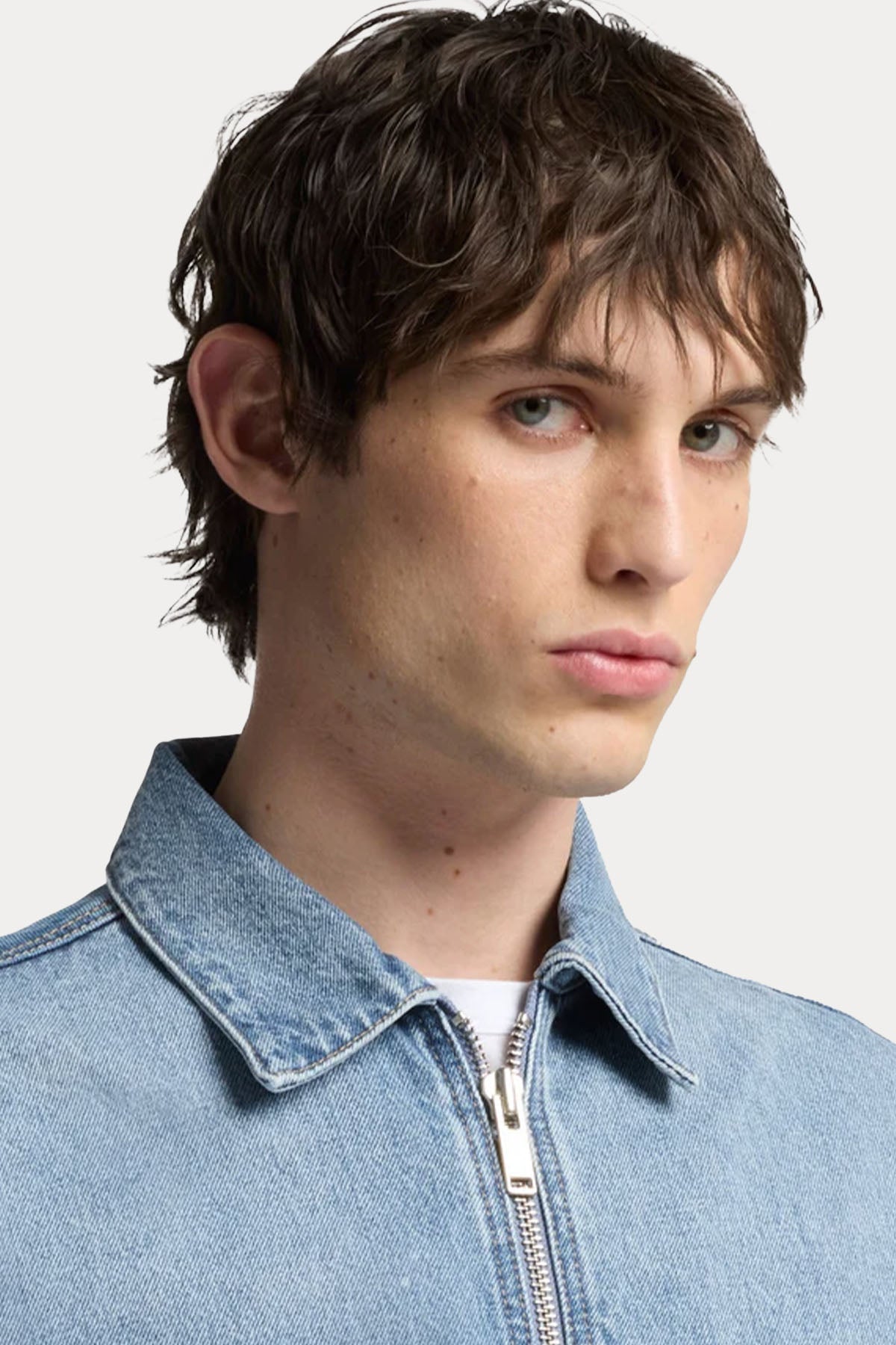 7 For All Mankind Regular Fit Yıkamalı Denim Ceket