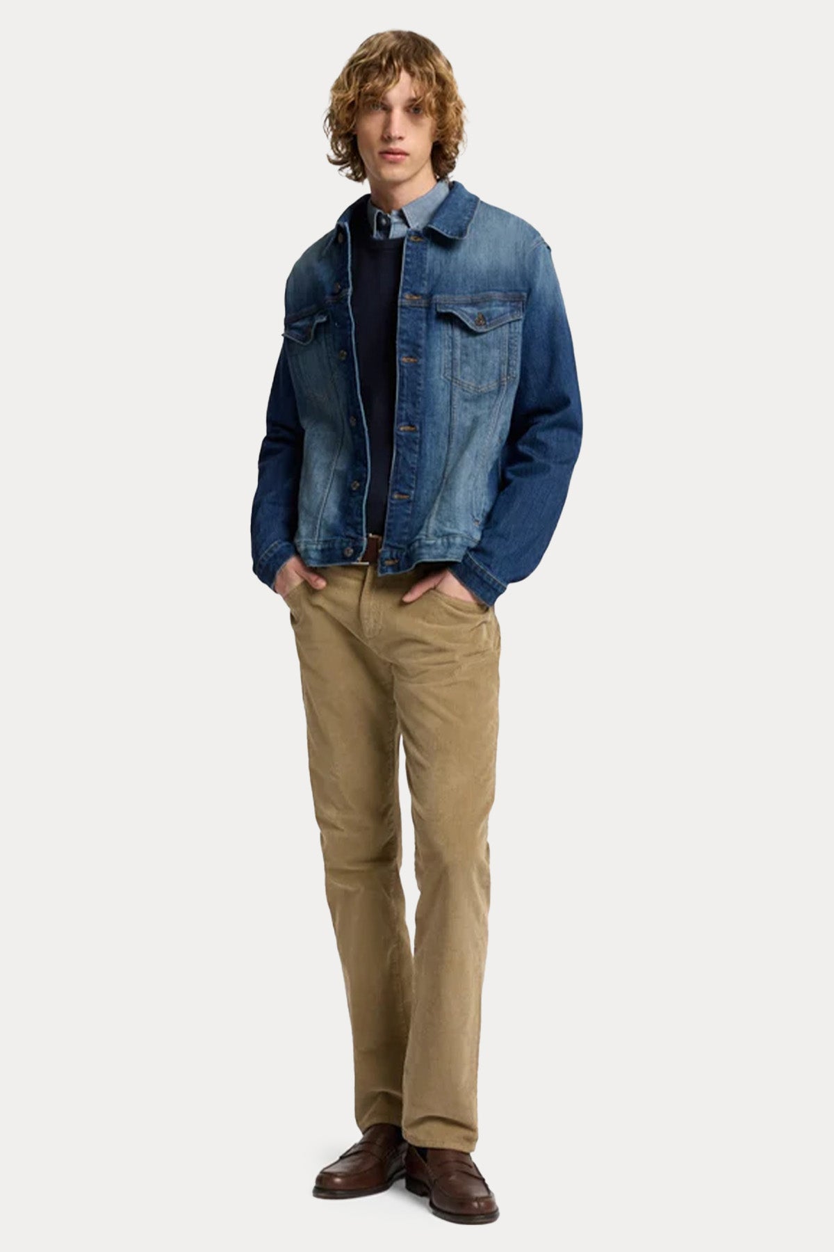 7 For All Mankind Regular Fit Yıkamalı Denim Ceket