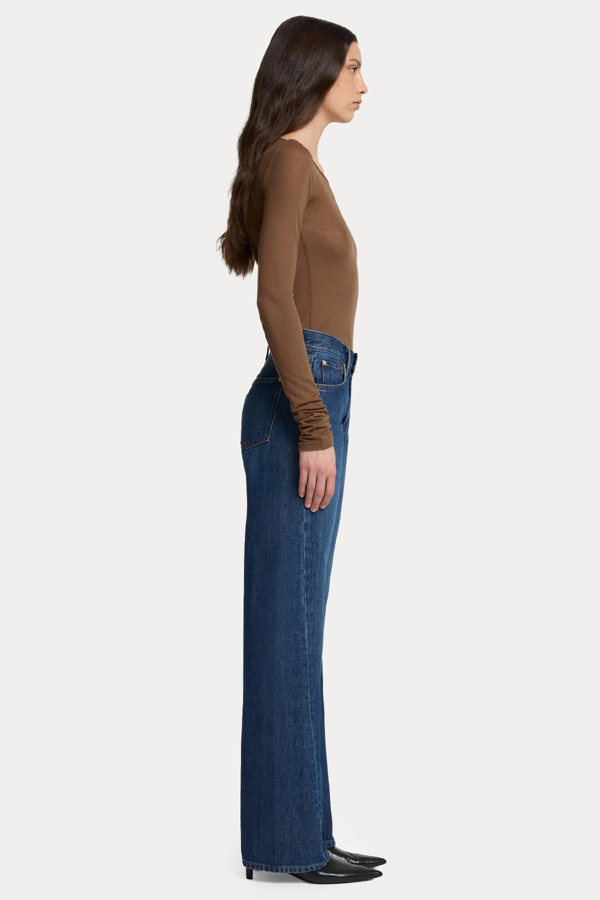 7 For All Mankind Straight Fit Yüksek Bel Yıkamalı Jeans