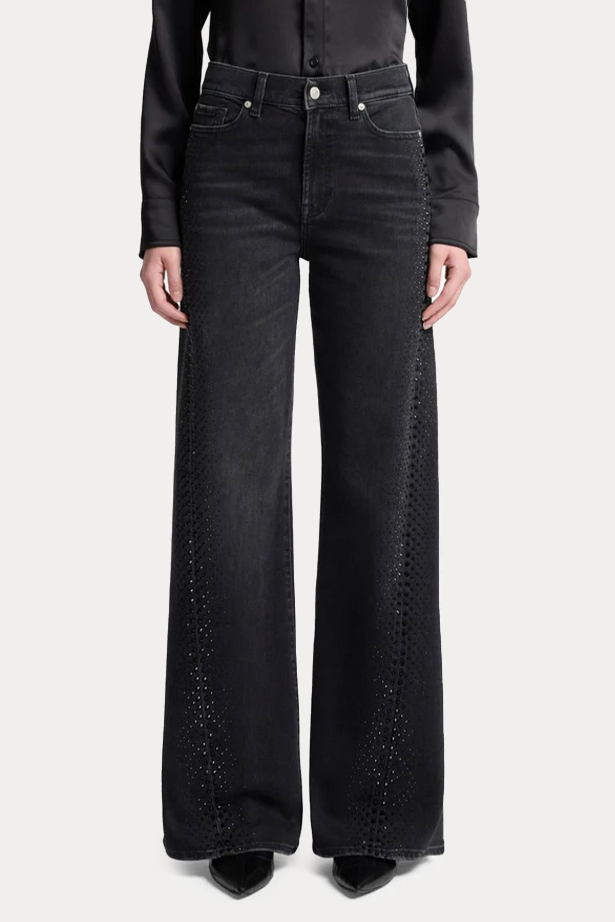 7 For All Mankind Slim Fit Çan Paça Streç Jeans-Jeans-Libas
