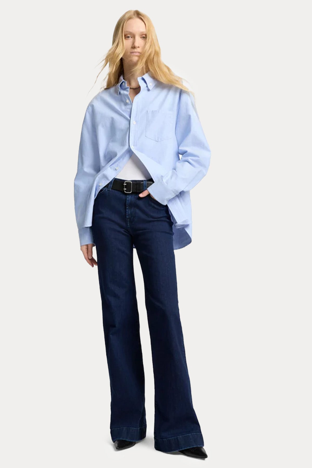 7 For All Mankind Dojo Yüksek Bel Yıkamalı Jeans