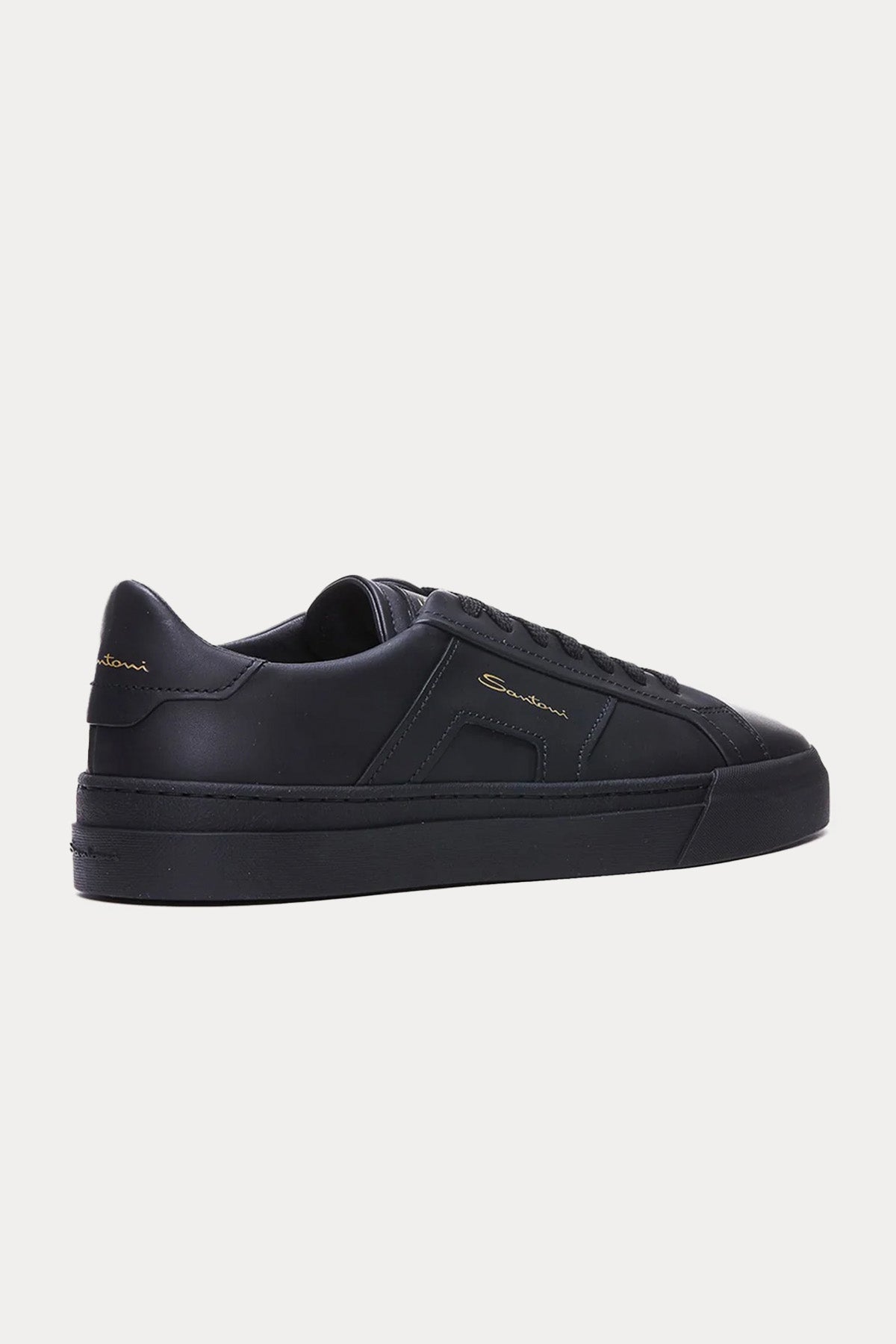 Santoni Double Buckle Deri Sneaker Ayakkabı