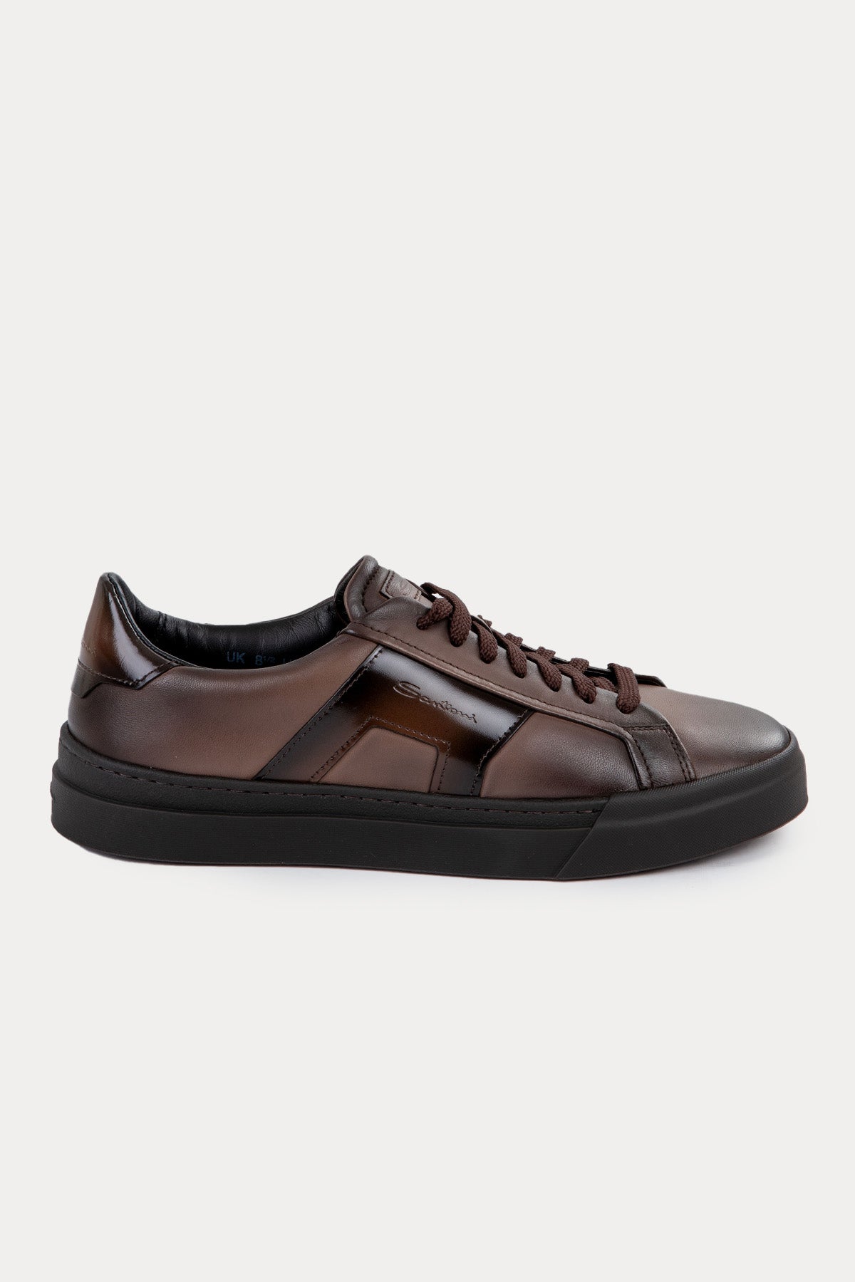 Santoni Double Buckle Deri Sneaker Ayakkabı