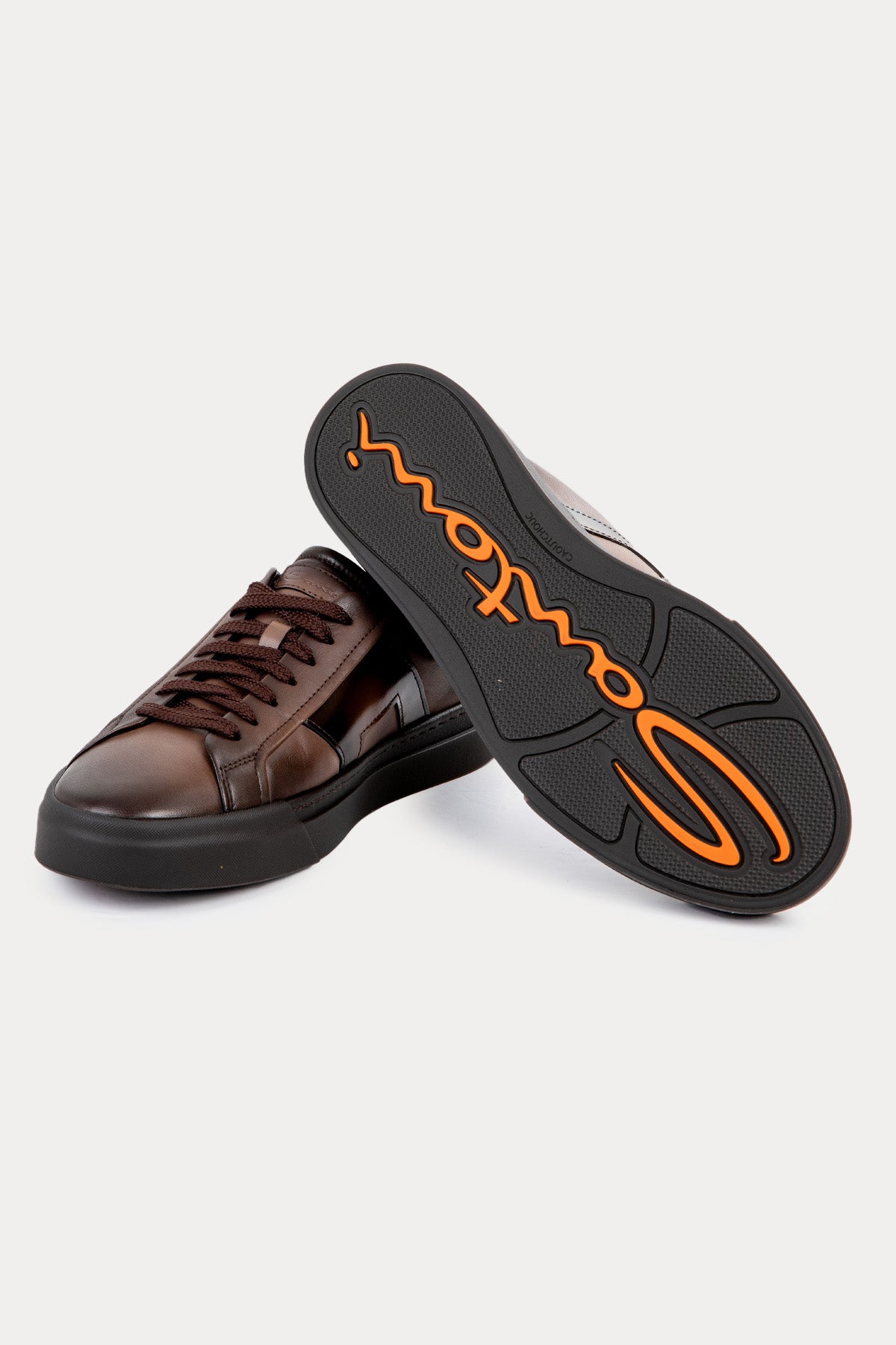 Santoni Double Buckle Deri Sneaker Ayakkabı