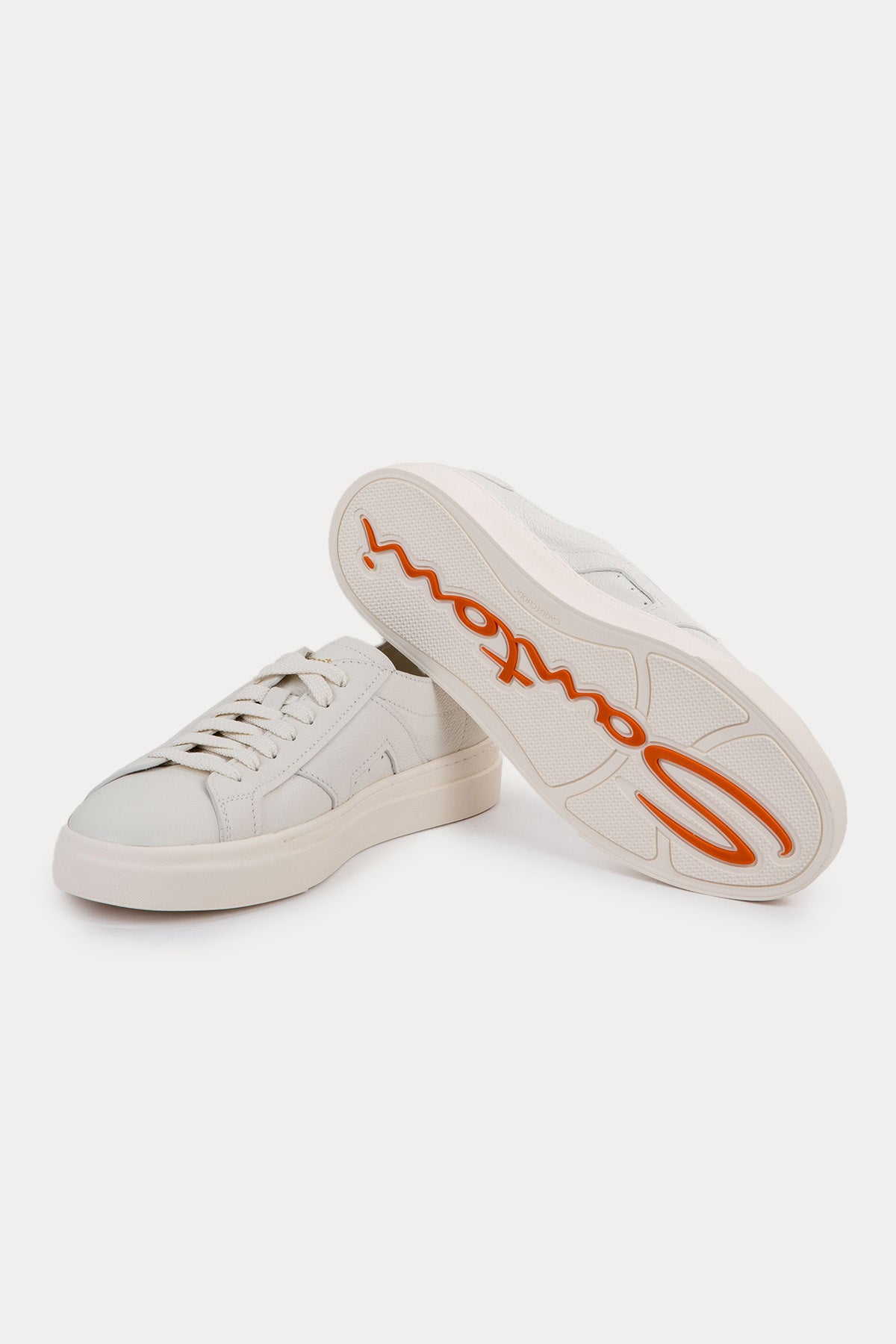 Santoni Double Buckle Deri Sneaker Ayakkabı