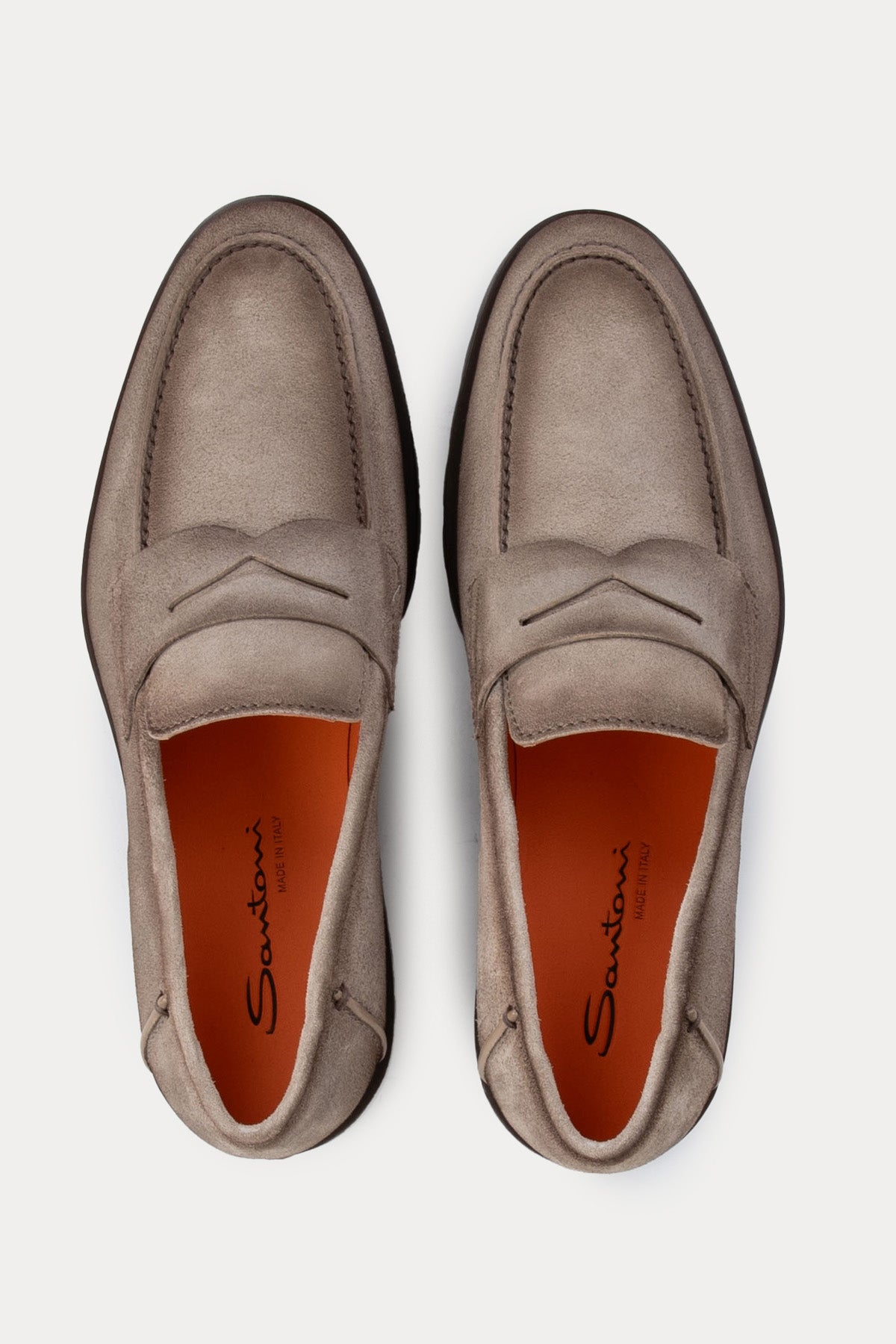 Santoni Nubuk Süet Loafer Ayakkabı