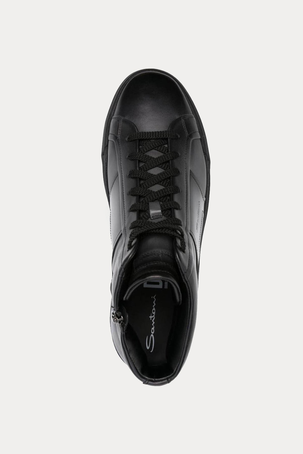 Santoni Double Buckle Bilekli Deri Sneaker Ayakkabı