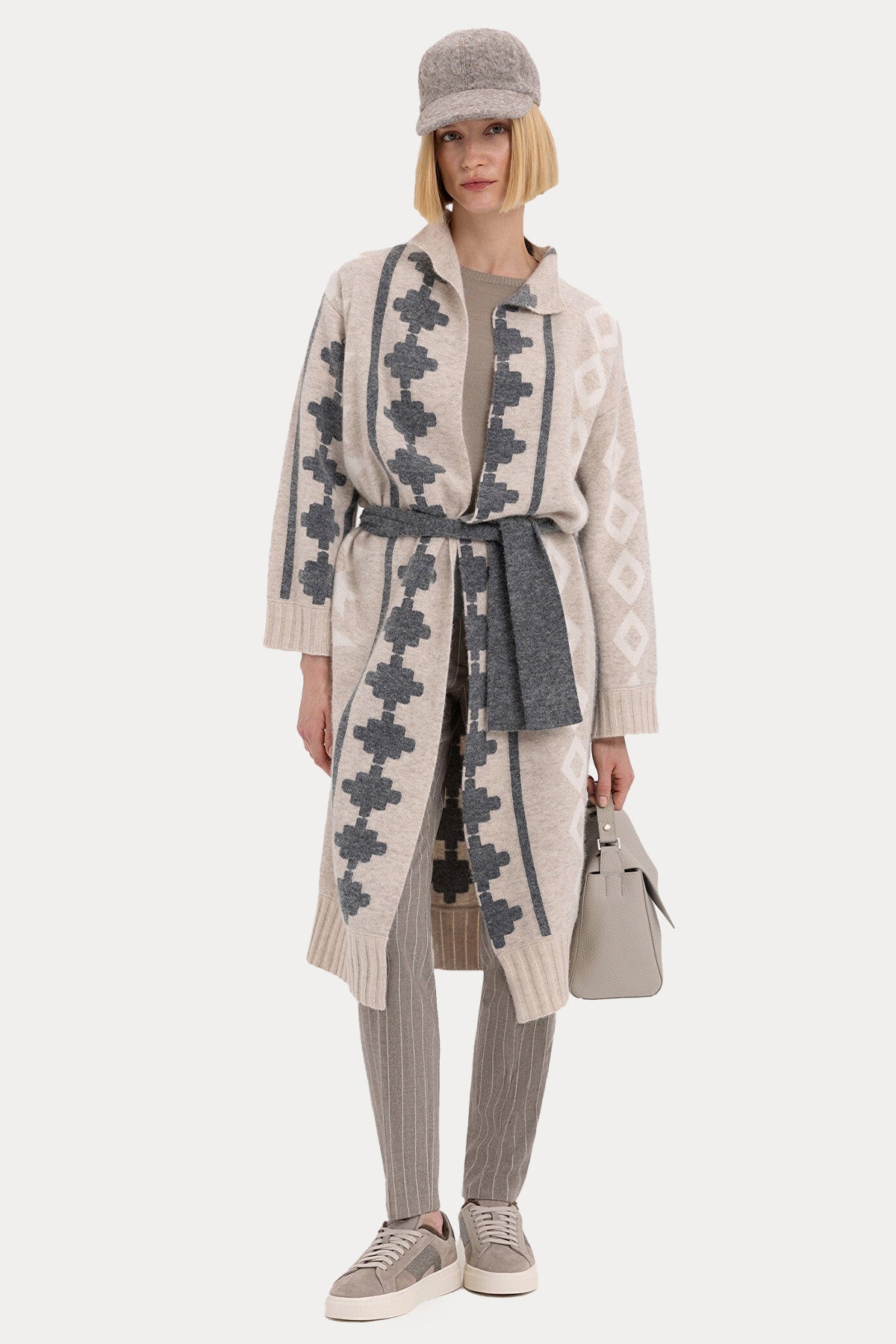 Santoni Troklu İçi Kürklü Süet Sneaker Ayakkabı