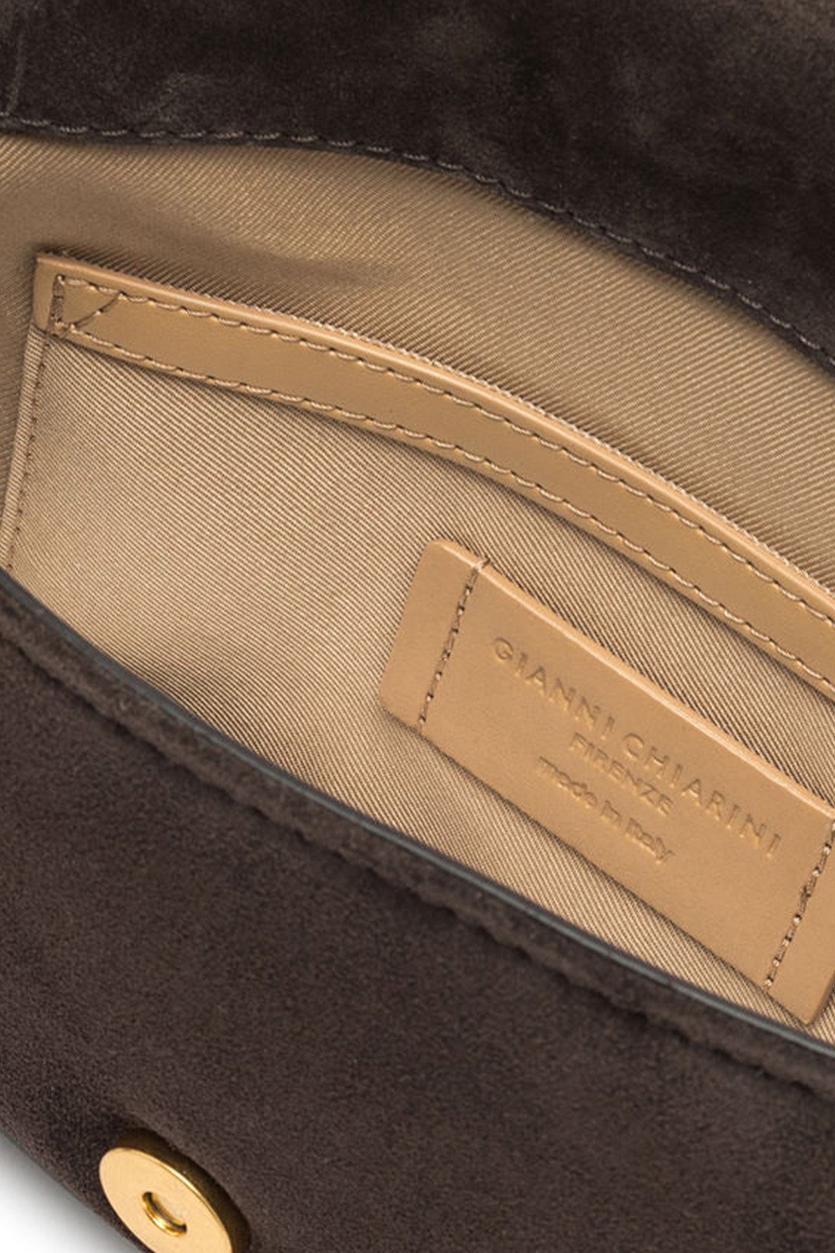 Gianni Chiarini Mirea Geniş Askılı Süet Omuz Çantası-Çanta-Libas