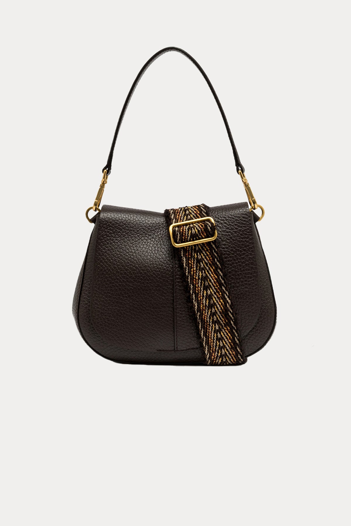 Gianni Chiarini Helena Round Geniş Askılı Deri Omuz Çantası