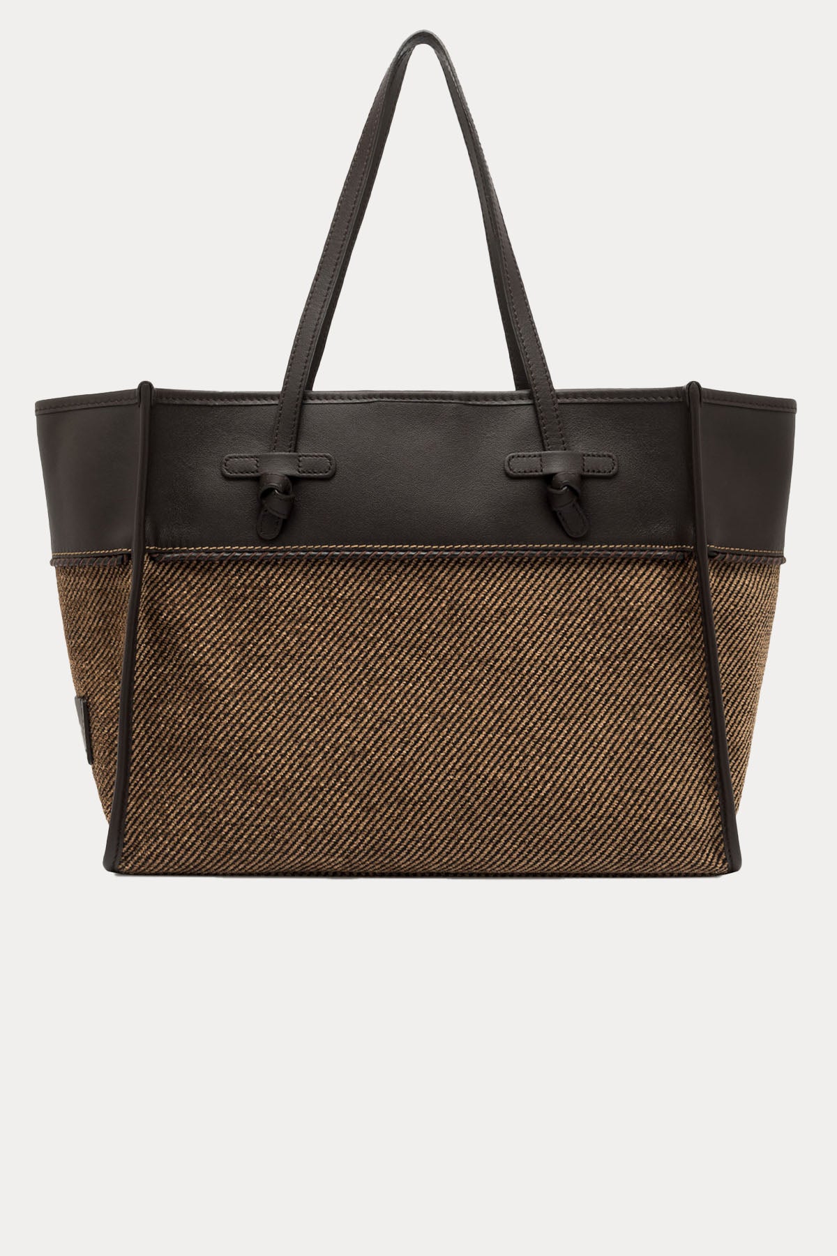 Gianni Chiarini Marcella Deri Kanvas Kumaş Shopping Bag Çanta