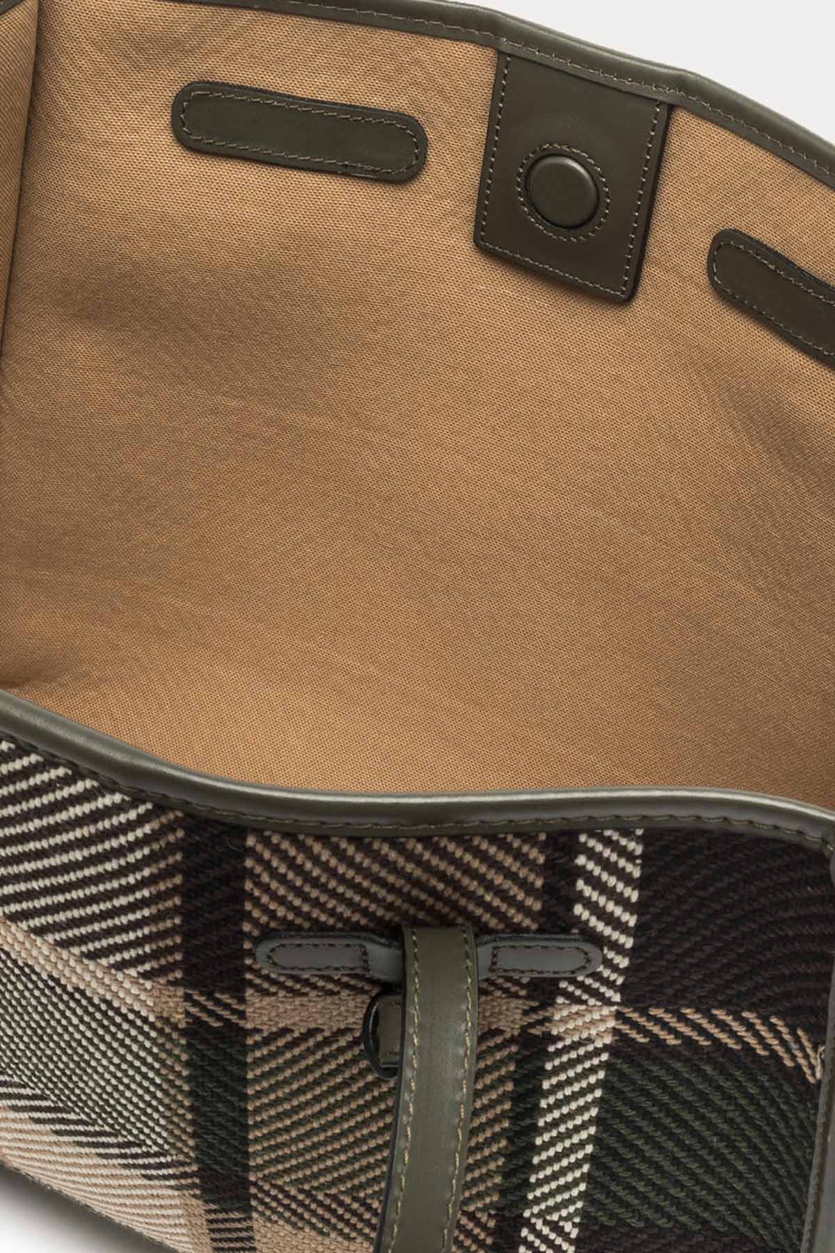 Gianni Chiarini Marcella Ekoseli Kanvas Kumaş Shopping Bag Çanta