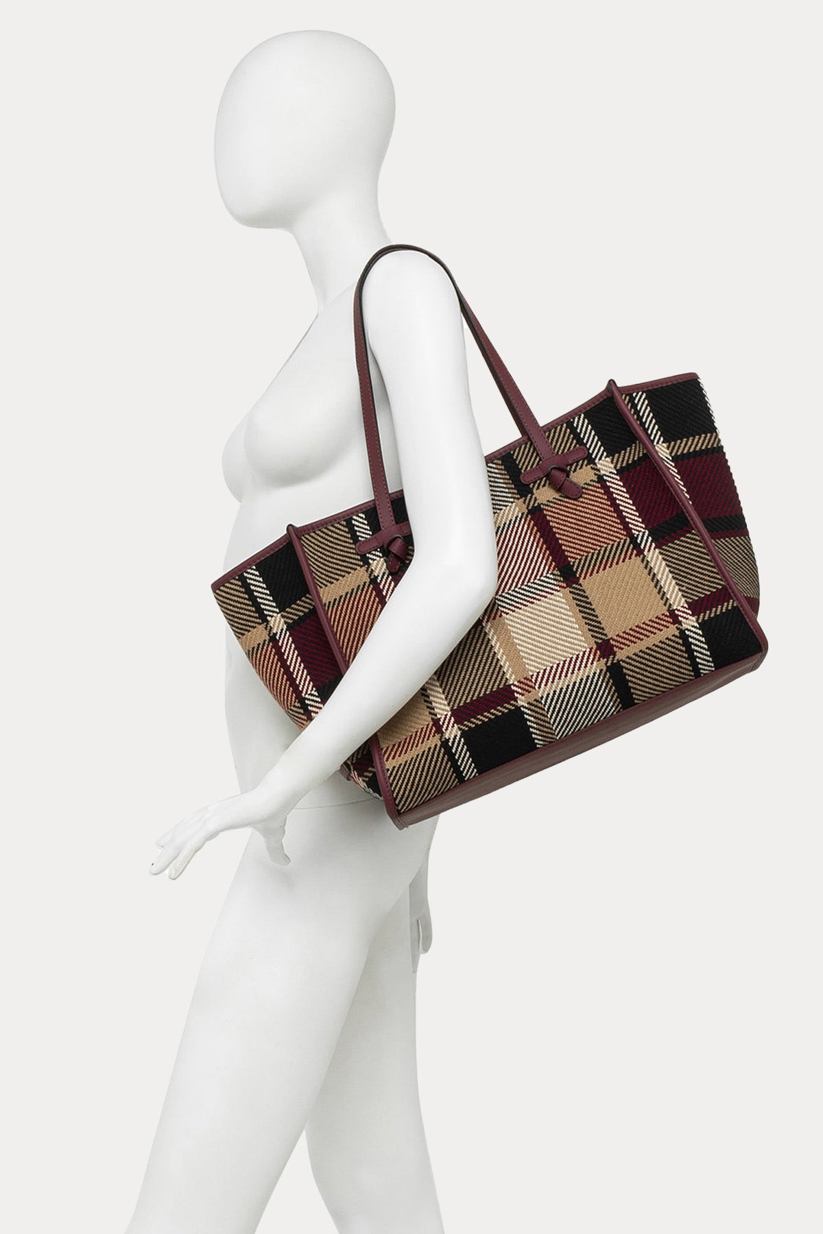 Gianni Chiarini Marcella Ekoseli Kanvas Kumaş Shopping Bag Çanta