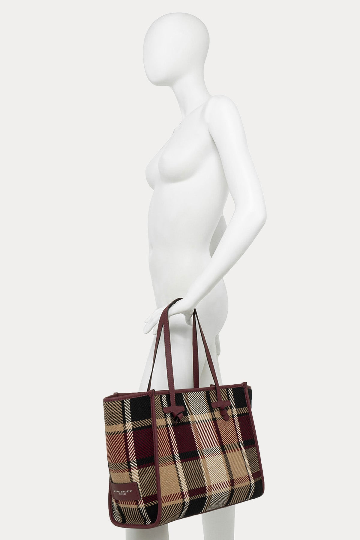 Gianni Chiarini Marcella Ekoseli Kanvas Kumaş Shopping Bag Çanta