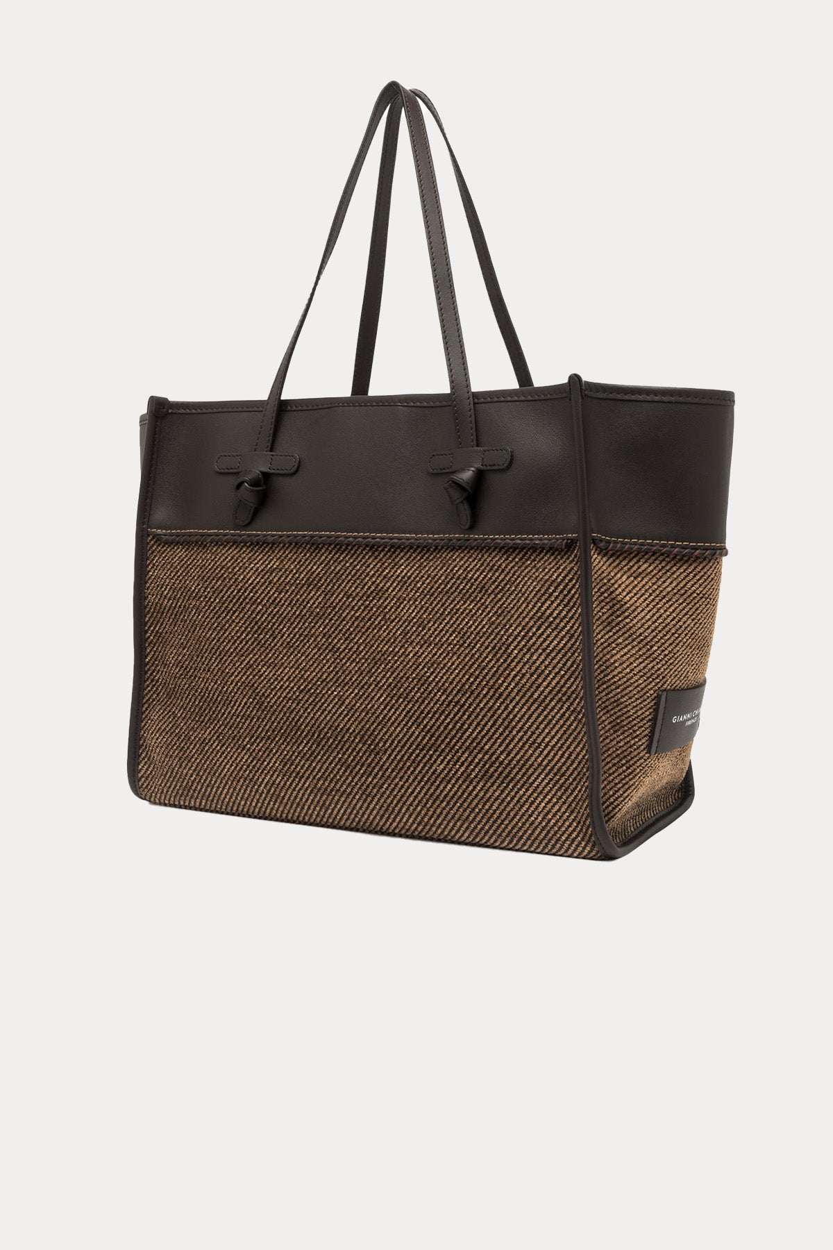 Gianni Chiarini Marcella Deri Kanvas Kumaş Omuz Çantası