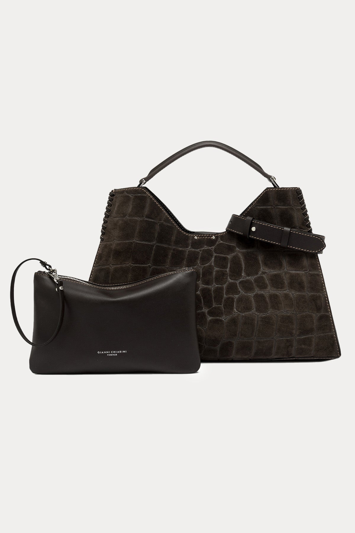 Gianni Chiarini Aurora Süet Omuz Çantası