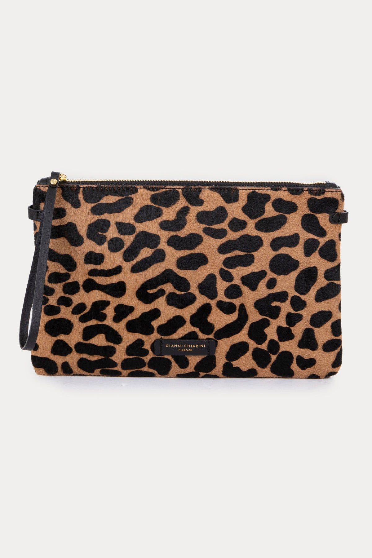 Gianni Chiarini Hermy Leopar Desenli Tay Tüyü Omuz Çantası