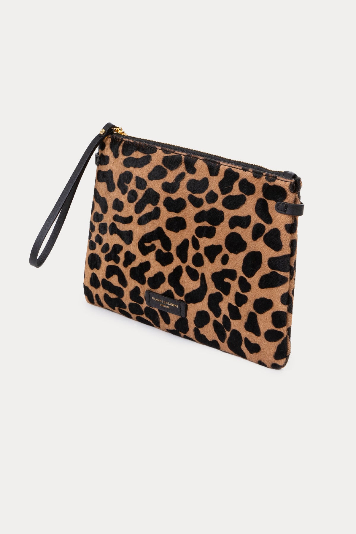 Gianni Chiarini Hermy Leopar Desenli Tay Tüyü Omuz Çantası