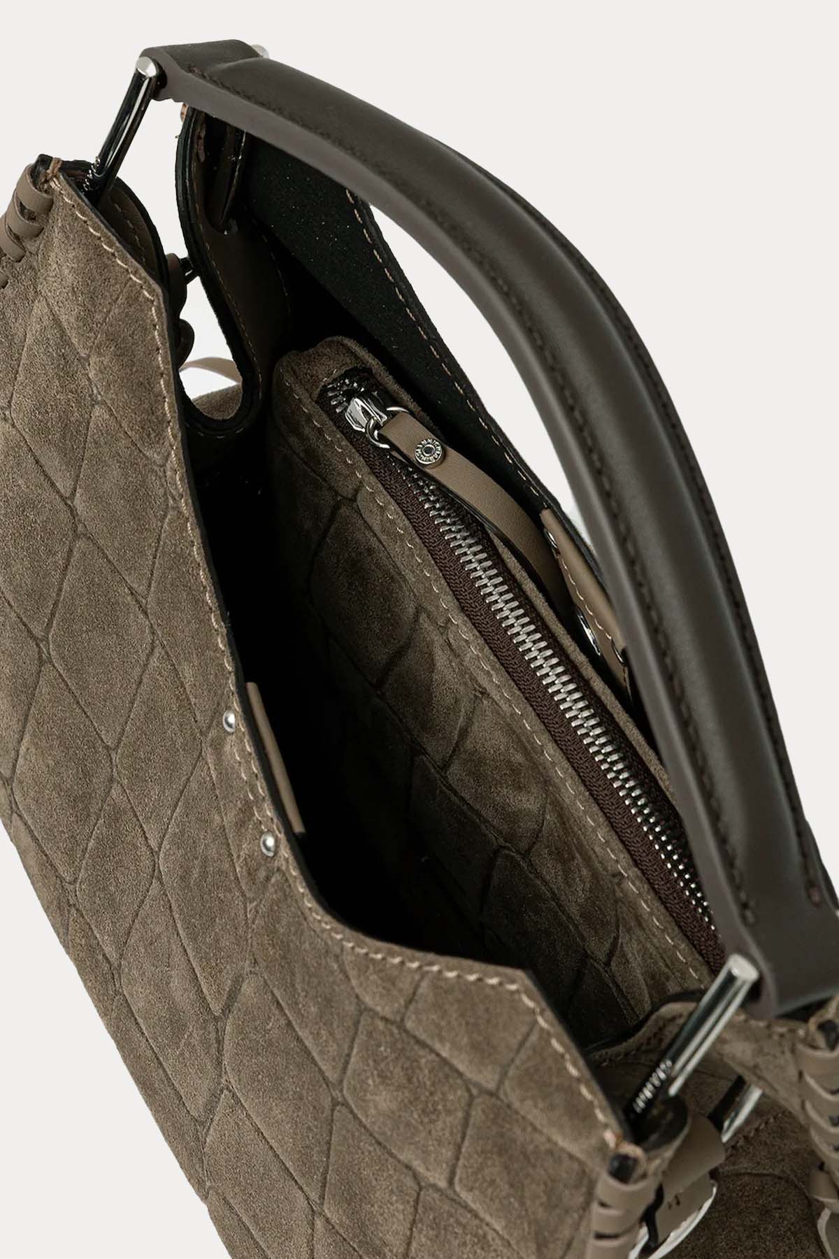 Gianni Chiarini Aurora Süet Omuz Çantası