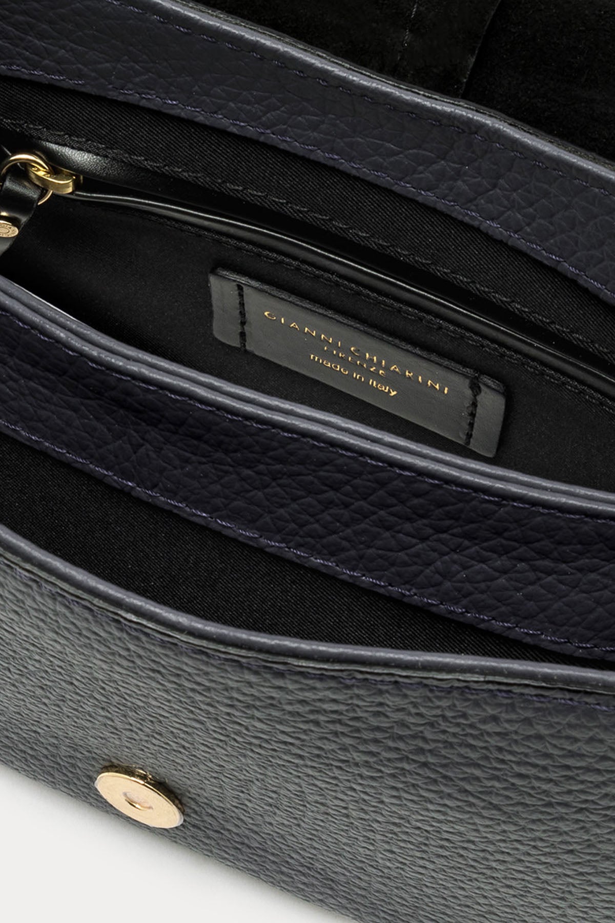 Gianni Chiarini Helena Round Geniş Askılı Deri Omuz Çantası