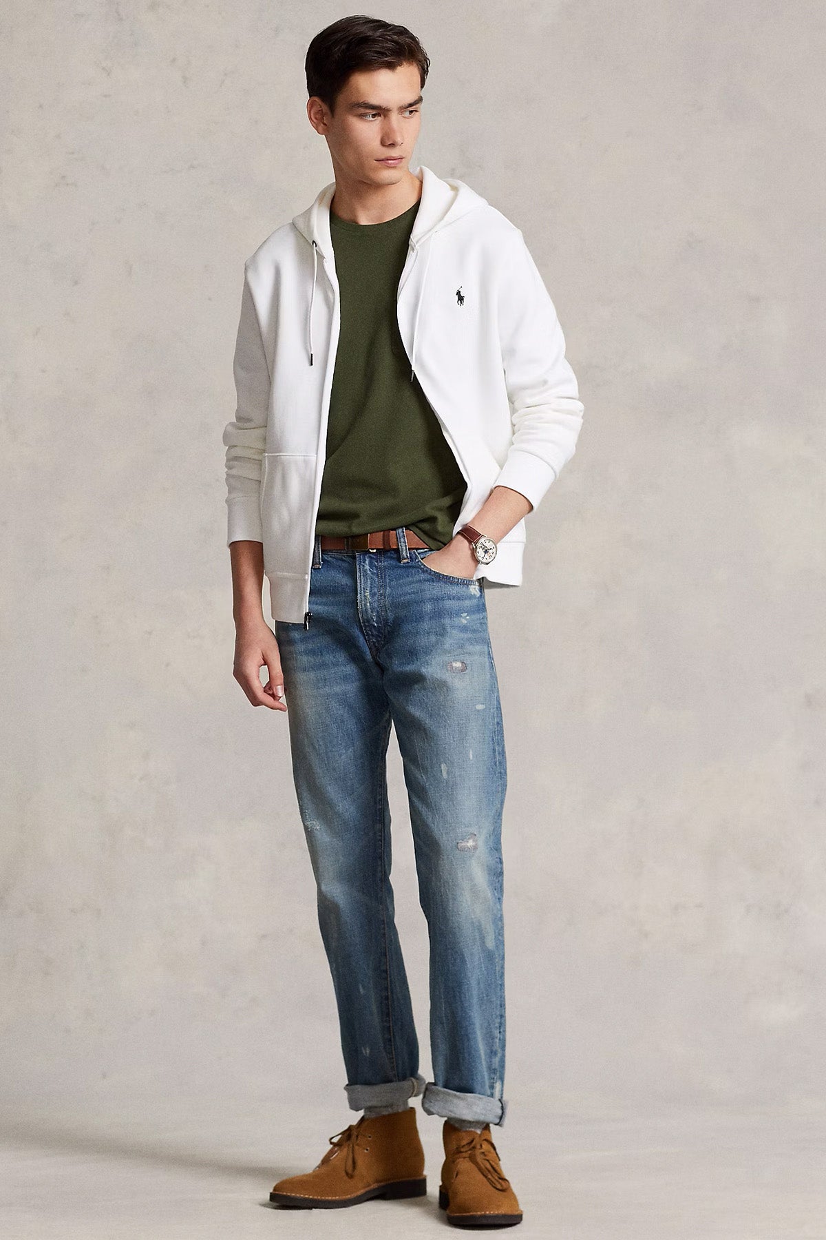 Polo Ralph Lauren Fermuarlı Kapüşonlu Sweatshirt Ceket